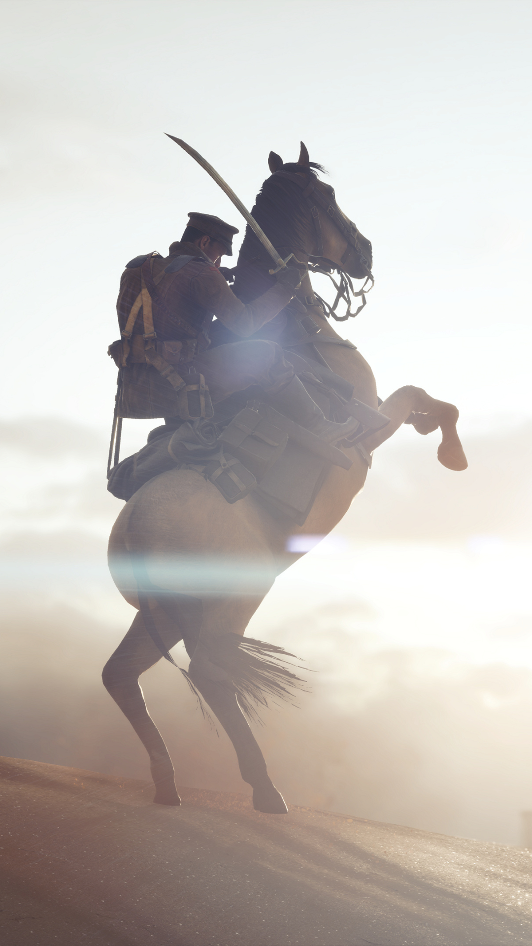 Download mobile wallpaper Desert, Battlefield, Horse, Soldier, Video Game, Battlefield 1 for free.