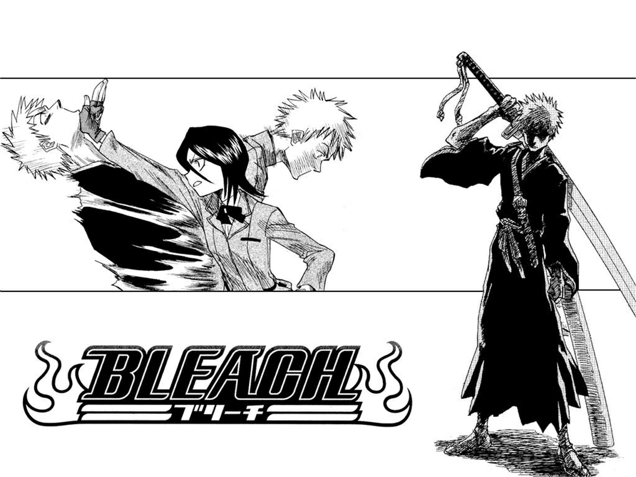 Free download wallpaper Anime, Bleach, Rukia Kuchiki, Ichigo Kurosaki on your PC desktop