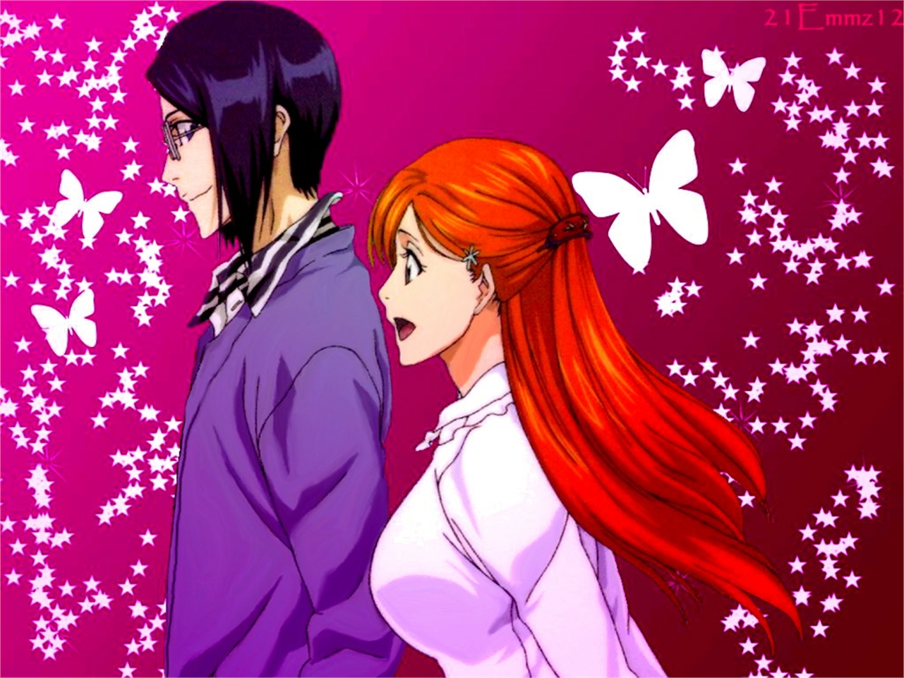 Baixar papel de parede para celular de Anime, Alvejante, Orihime Inoue, Uryu Ishida gratuito.