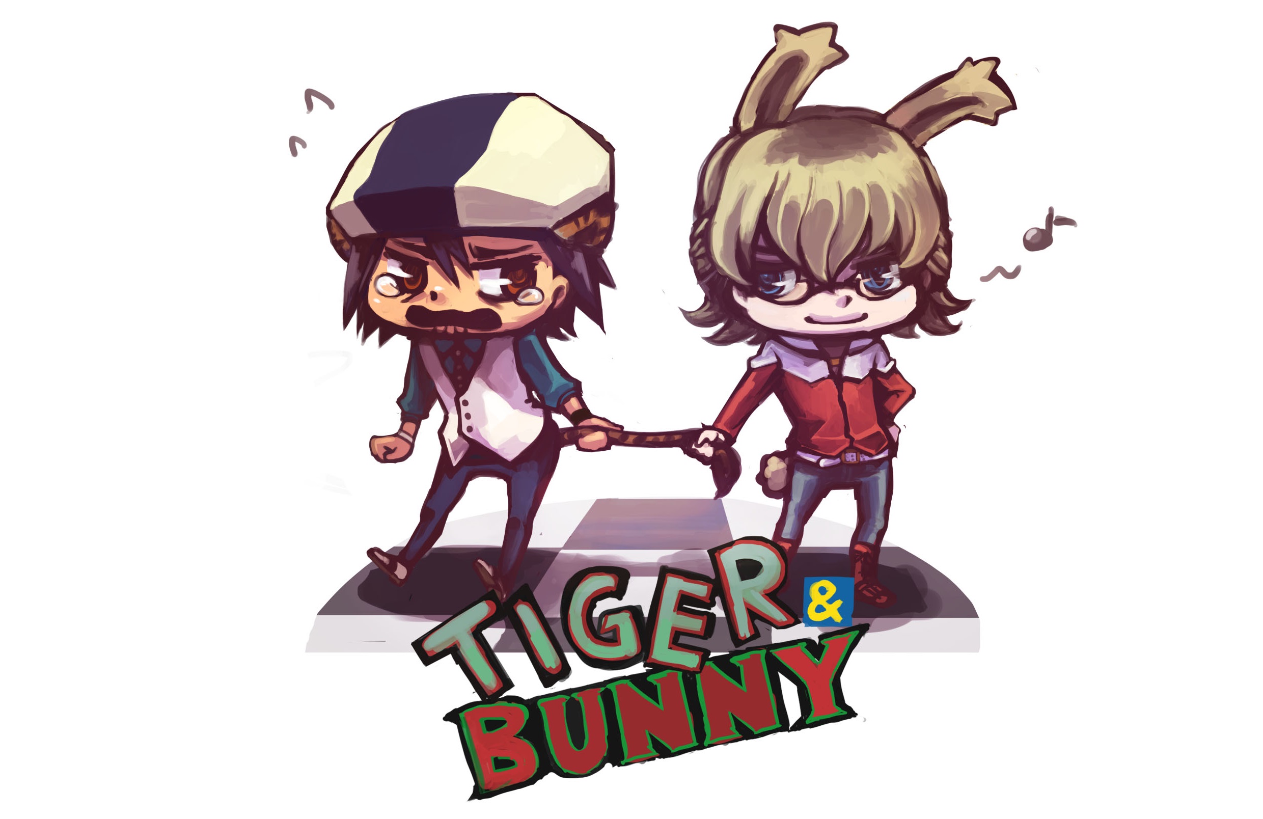 Handy-Wallpaper Animes, Tiger & Bunny, Barnaby Brooks Jr, Kotetsu T Kaburagi kostenlos herunterladen.