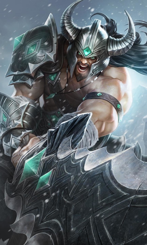 Download mobile wallpaper League Of Legends, Warrior, Sword, Video Game, Tryndamere (League Of Legends) for free.