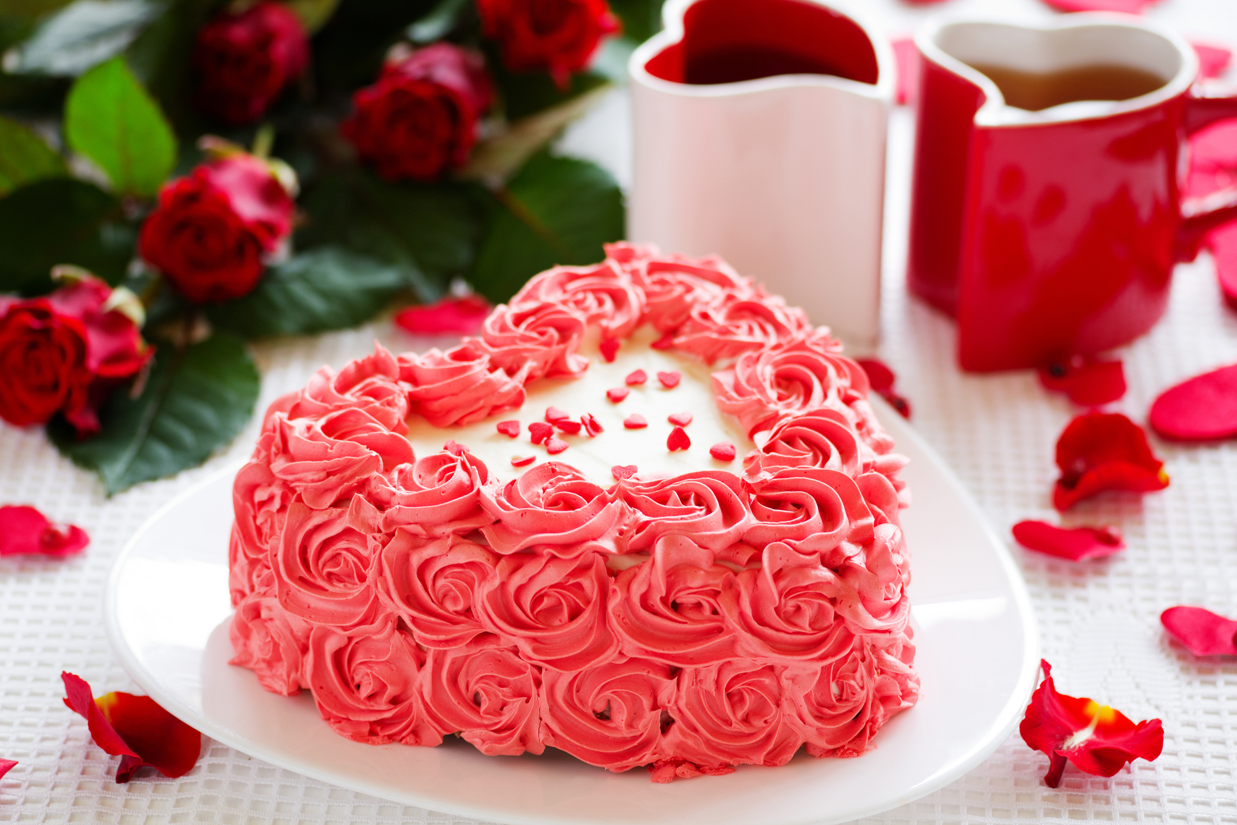 Download mobile wallpaper Food, Still Life, Cake, Heart Shaped, Pastry for free.