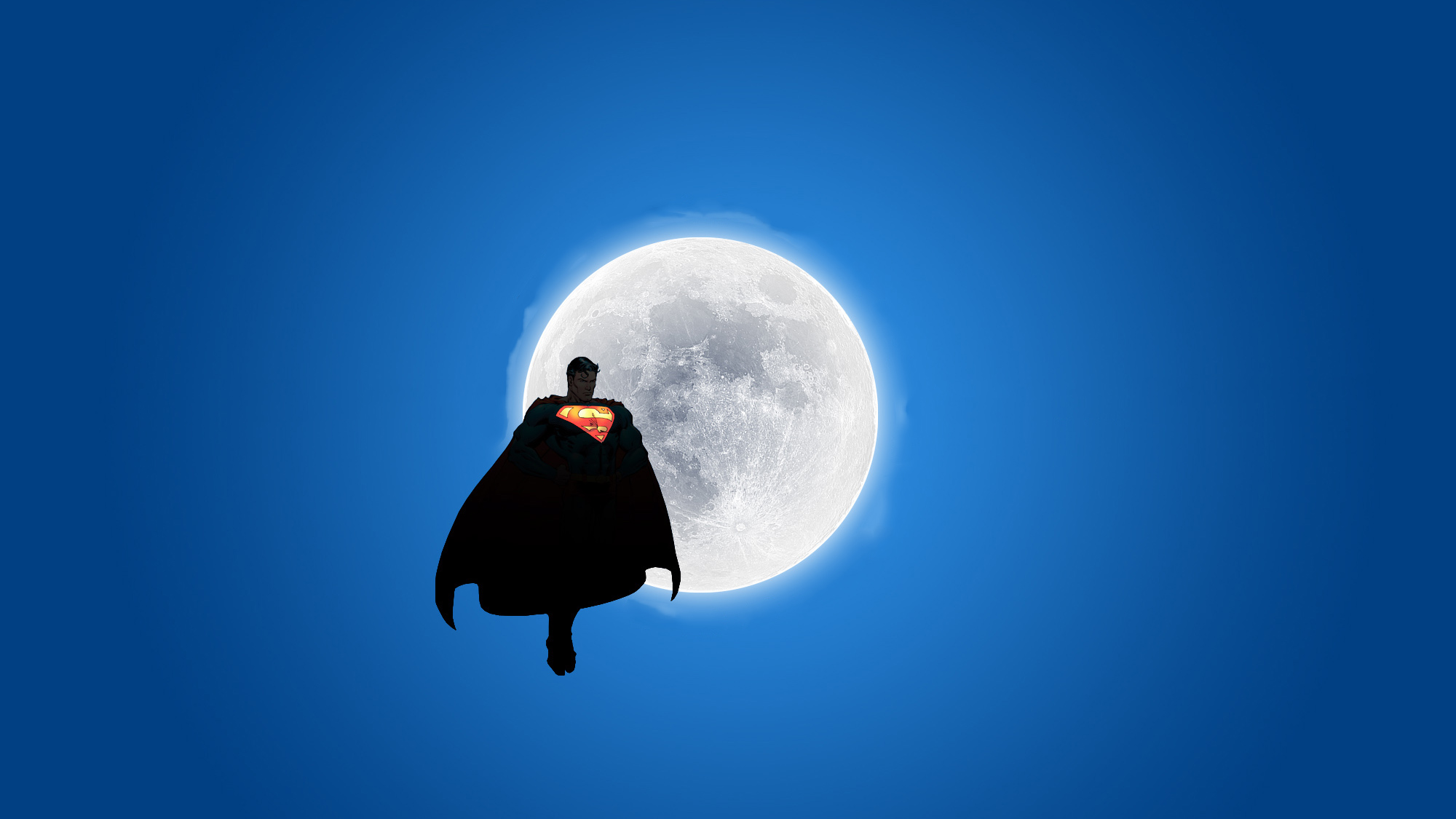 Download mobile wallpaper Moon, Superman, Comics, Dc Comics for free.