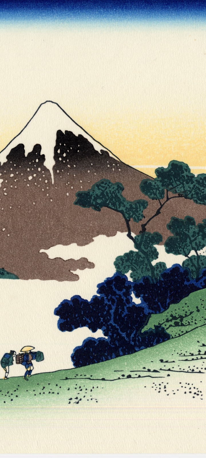 Download mobile wallpaper Mountain, Artistic, Japanese, Mount Fuji for free.