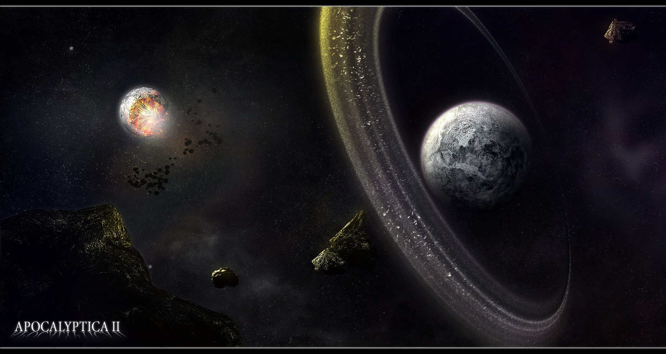 162027 завантажити картинку наукова фантастика, космос, планетарне кільце, астероїд, планета - шпалери і заставки безкоштовно