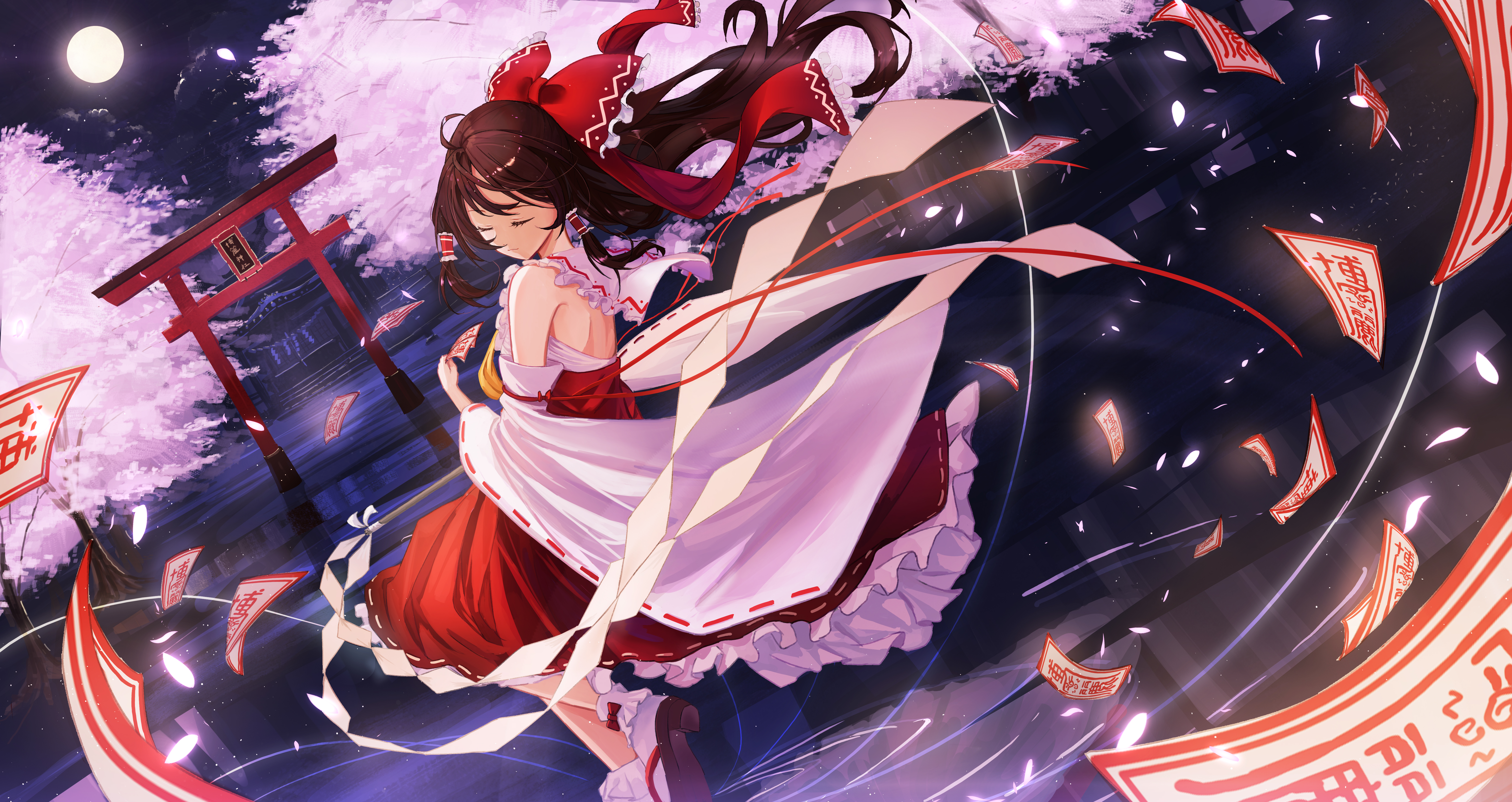 Baixar papel de parede para celular de Anime, Touhou, Reimu Hakurei gratuito.