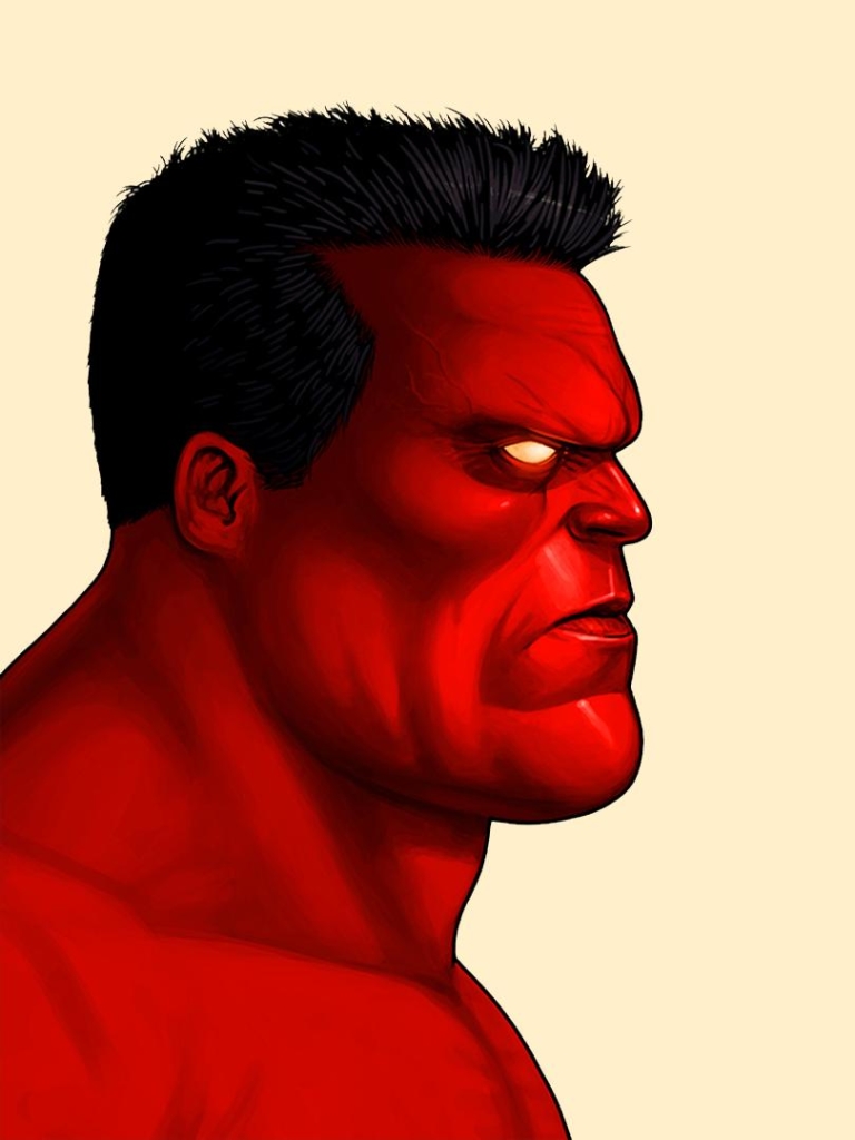Téléchargez des papiers peints mobile Bande Dessinées, Hulk Rouge gratuitement.