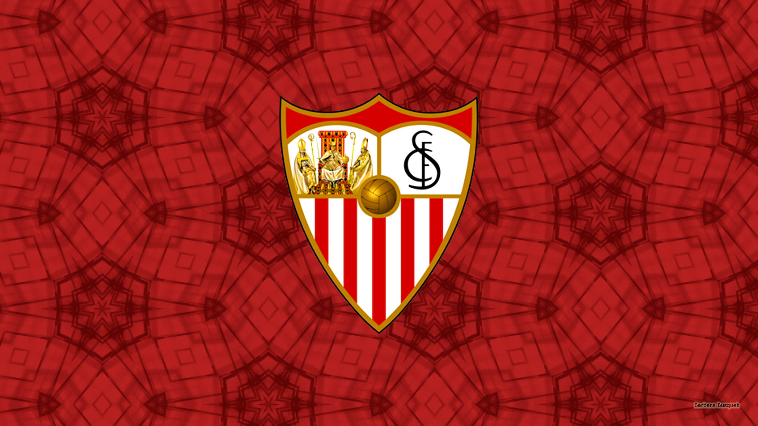 Téléchargez des papiers peints mobile Logo, Des Sports, Emblème, Football, Fc Séville gratuitement.