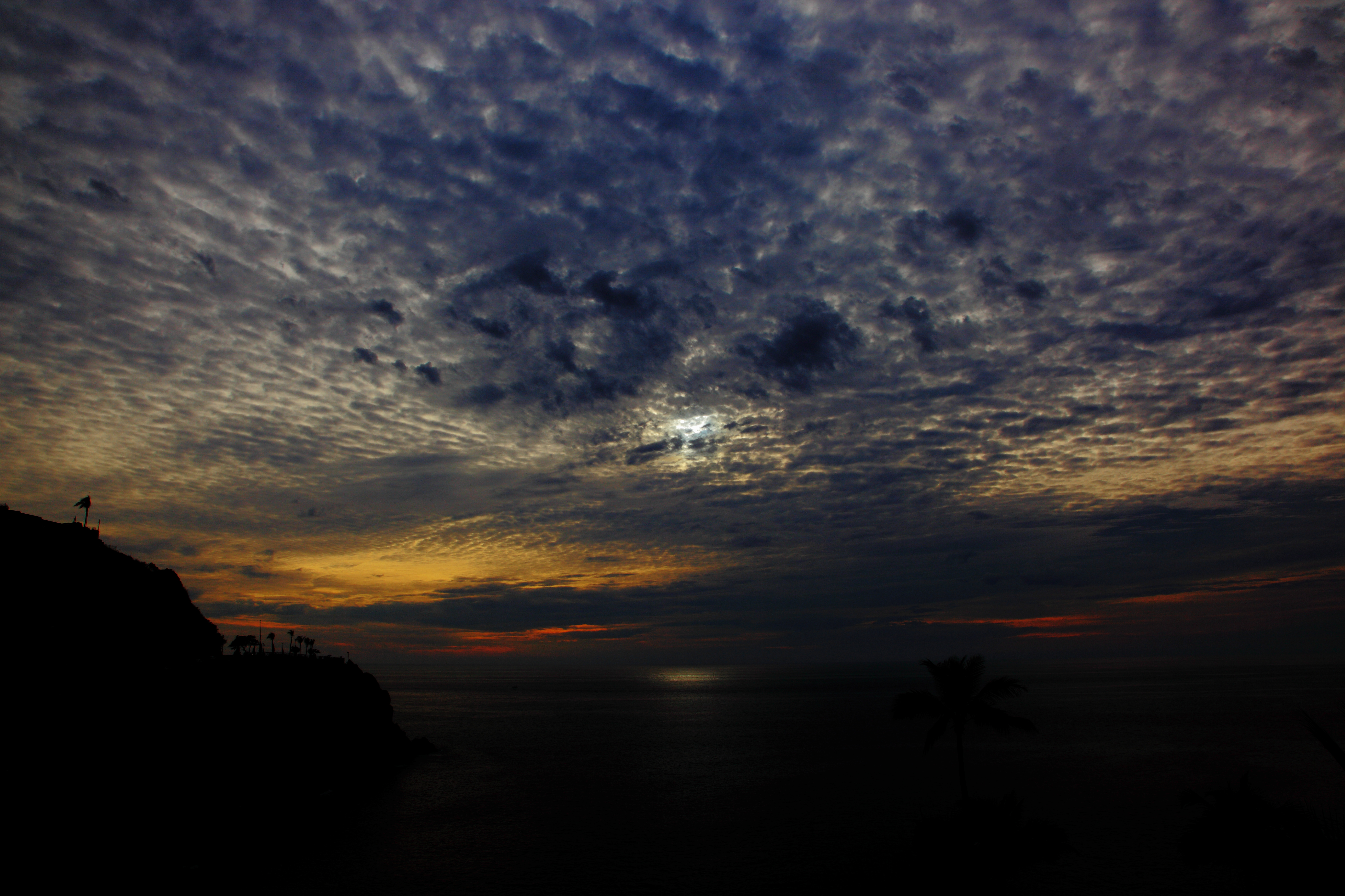 Laden Sie das Horizont, Sunset, Natur, Sky, Übernachtung, Clouds, Sea-Bild kostenlos auf Ihren PC-Desktop herunter
