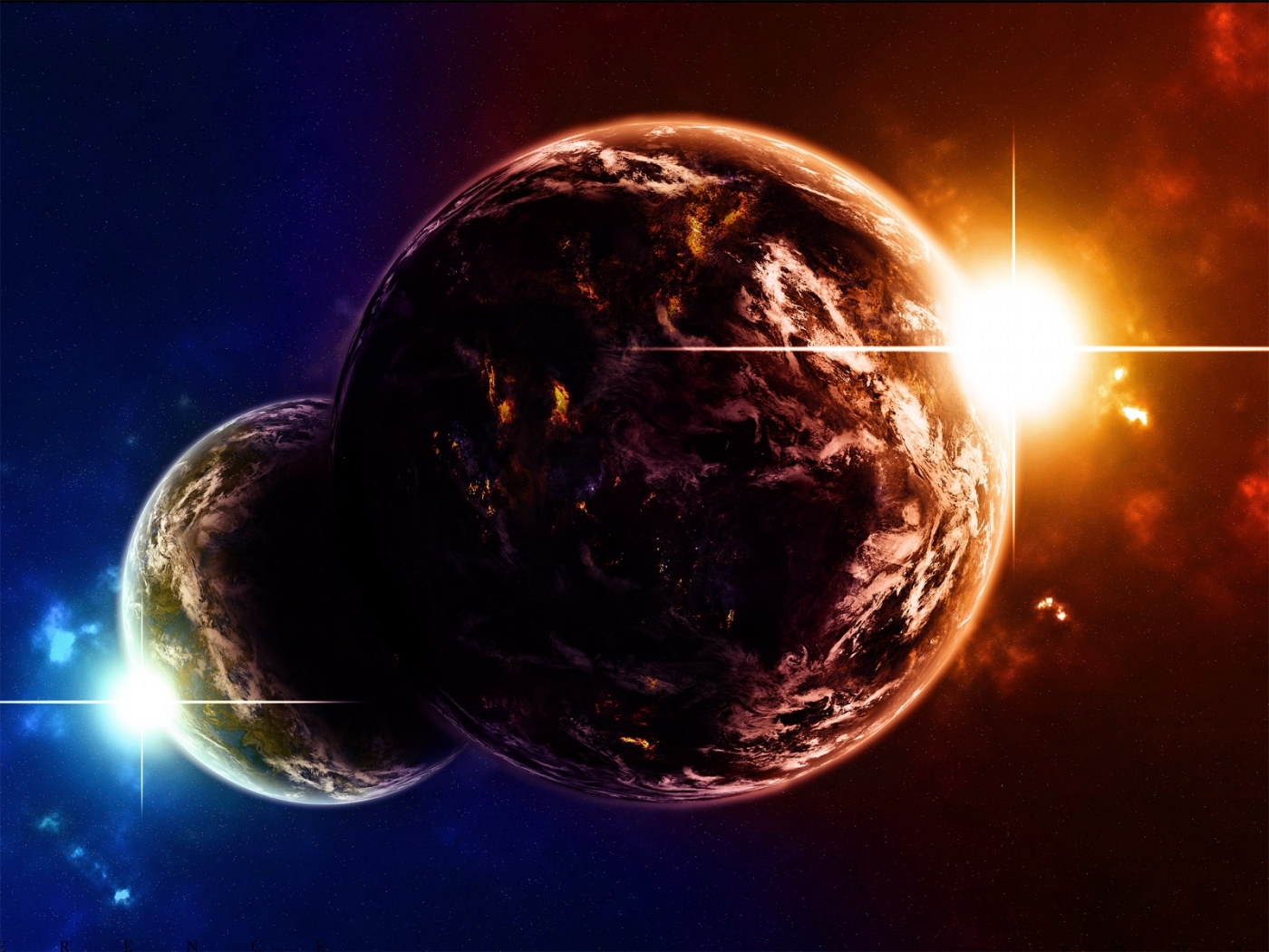 Free download wallpaper Background, Planets on your PC desktop