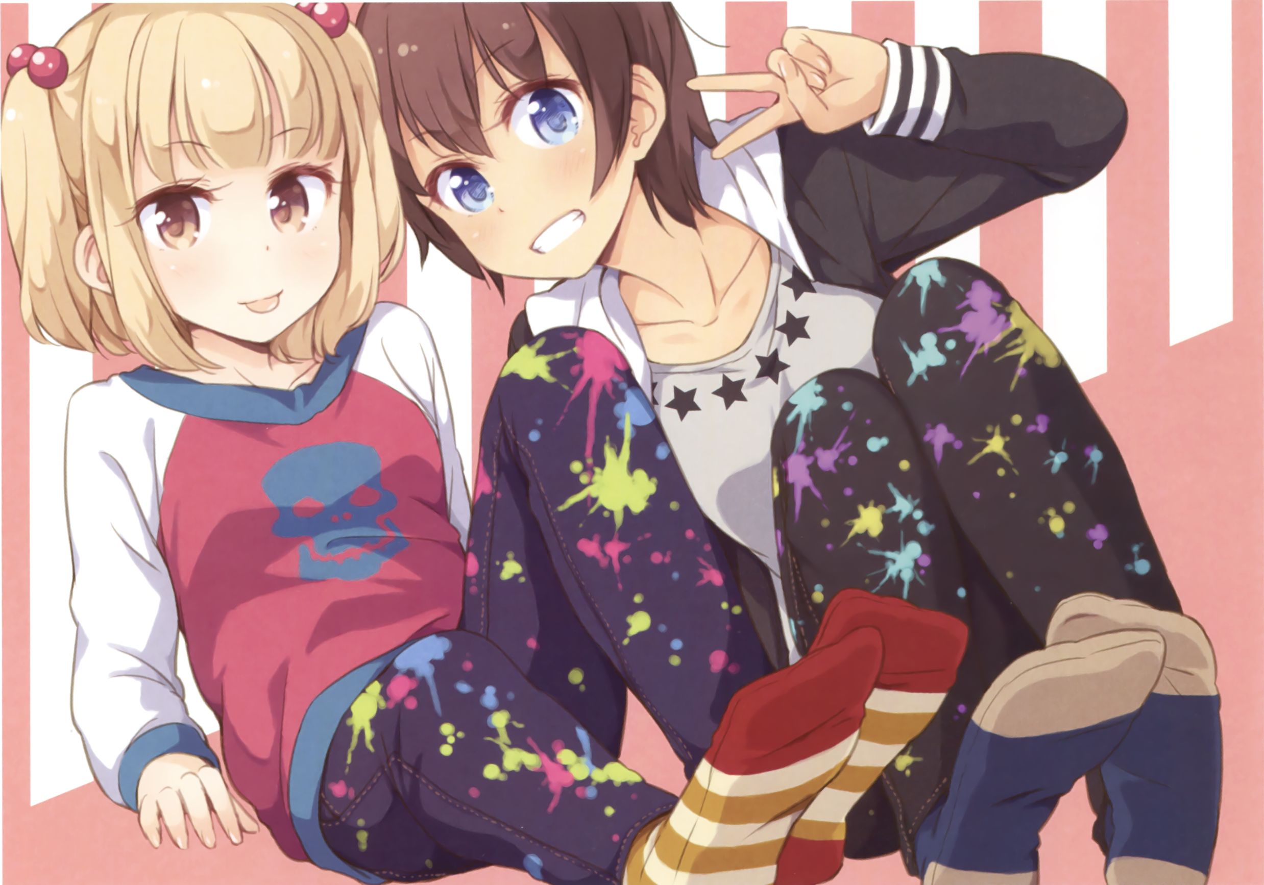 Handy-Wallpaper Animes, New Game! kostenlos herunterladen.