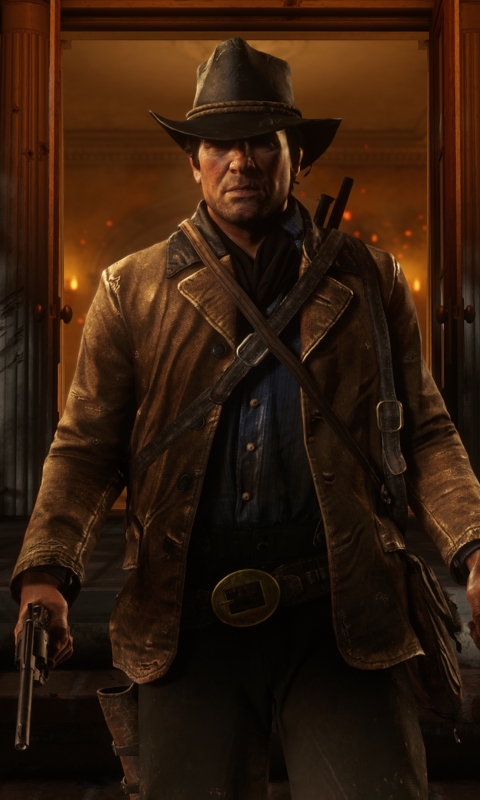 Download mobile wallpaper Video Game, Red Dead Redemption 2, Arthur Morgan, Red Dead for free.