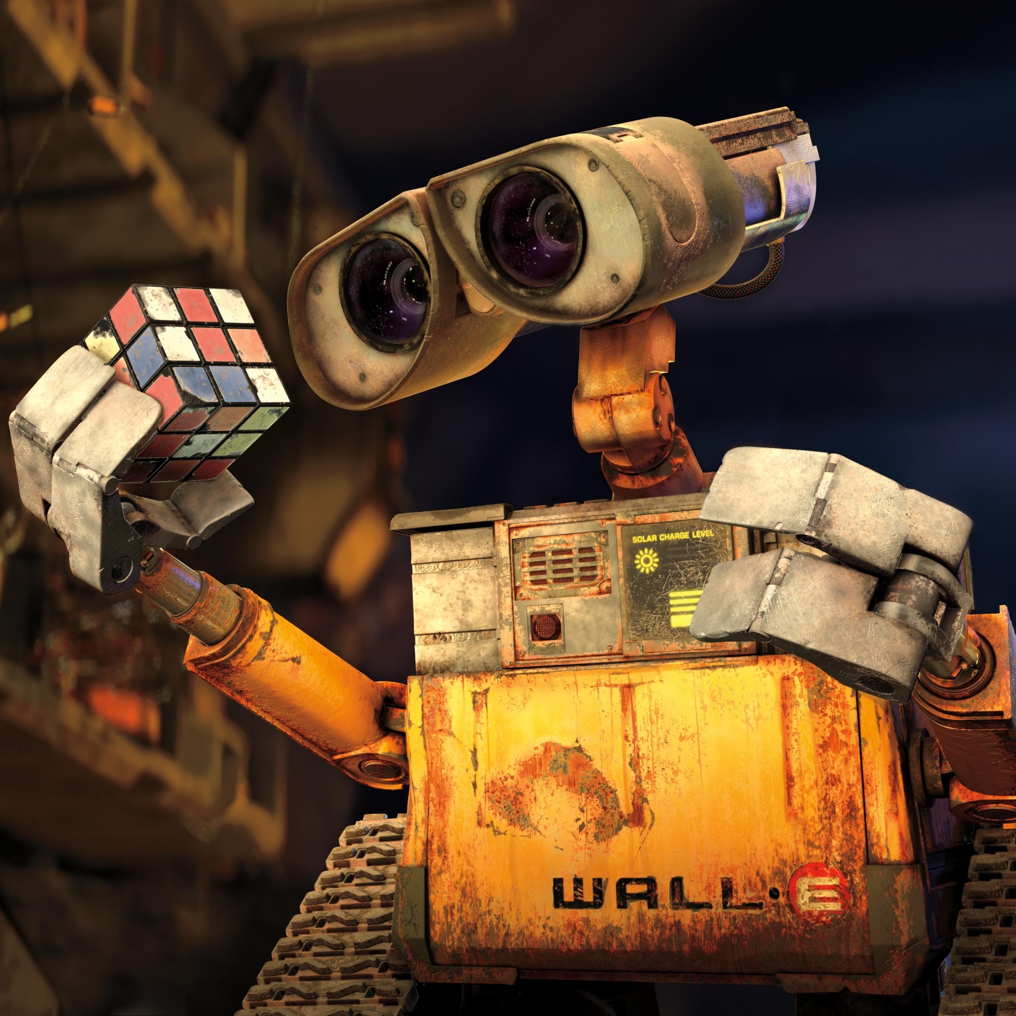 movie, wall·e, robot, wall·e (character), rubik's cube