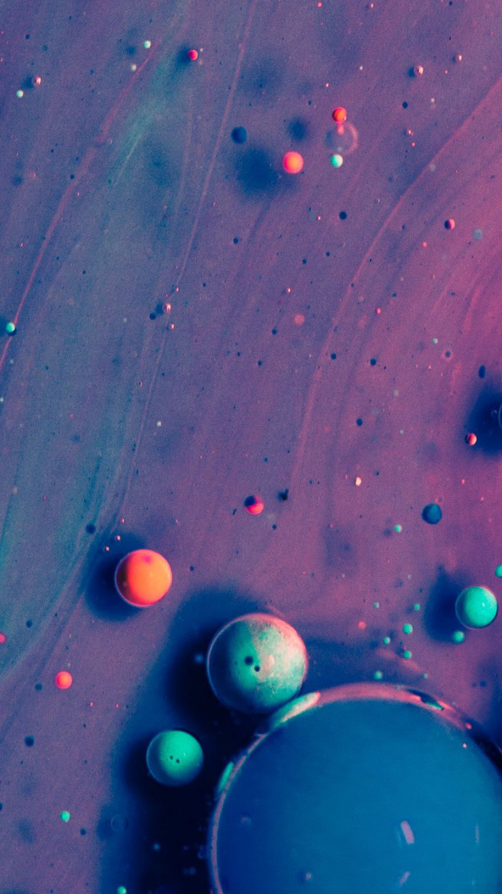 Download mobile wallpaper Abstract, Paint, Bubble for free.