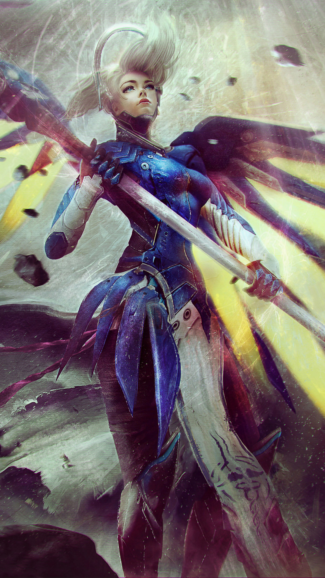 Download mobile wallpaper Overwatch, Video Game, Mercy (Overwatch) for free.