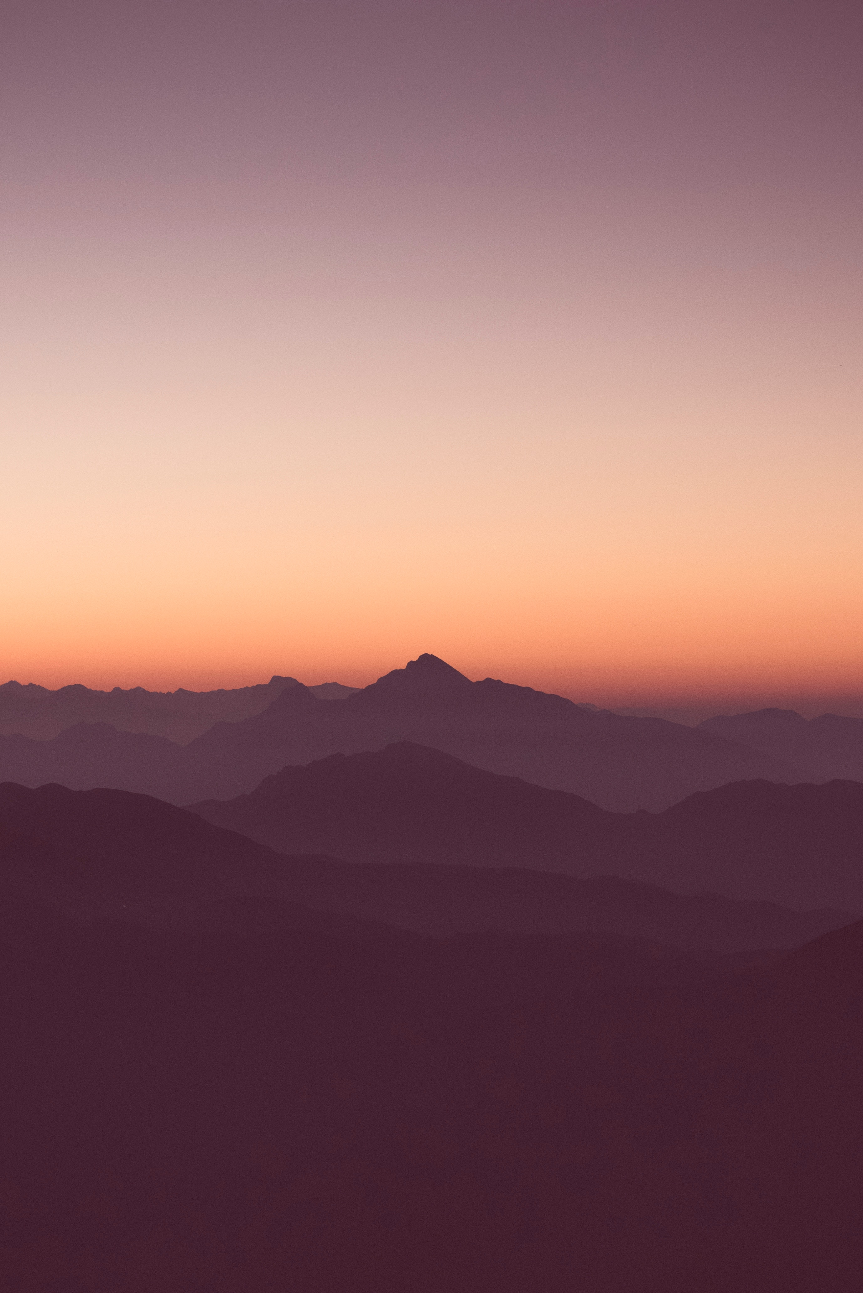Free download wallpaper Nature, Sky, Mountains, Horizon, Outlines, Sunset on your PC desktop