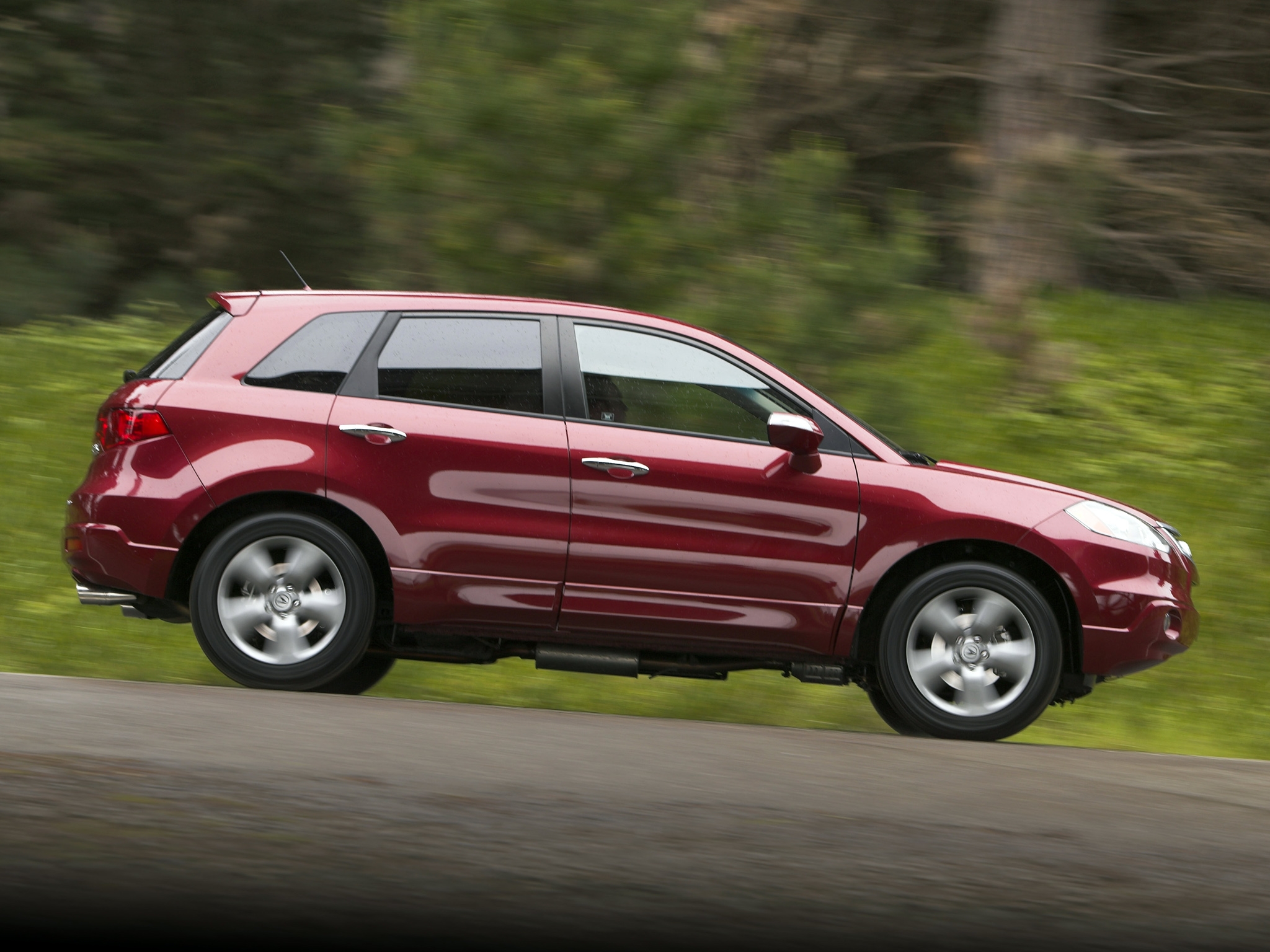 speed, auto, nature, acura, cars, red, jeep, side view, akura, rdx