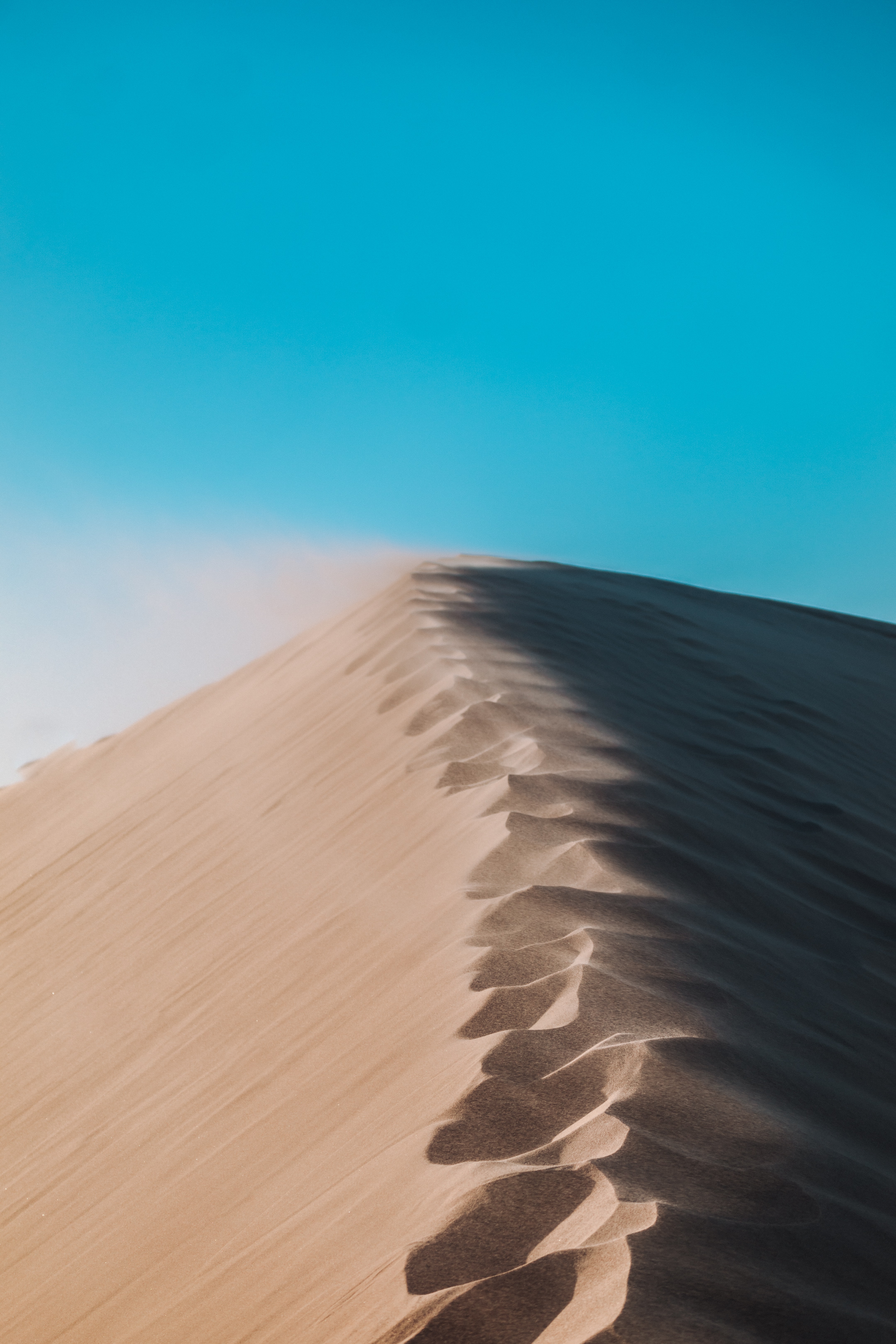 Download mobile wallpaper Traces, Sand, Desert, Nature, Dune for free.