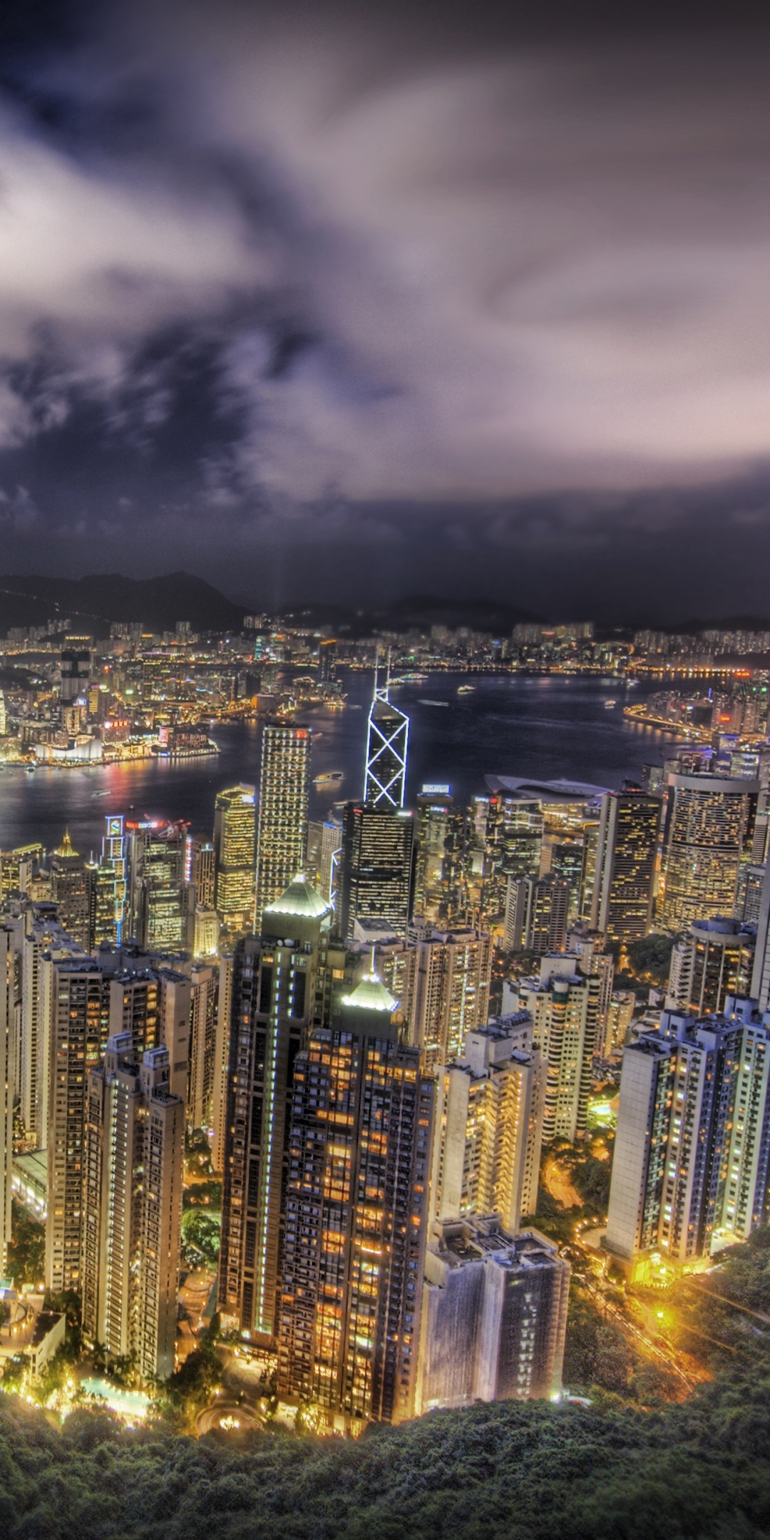 Скачать картинку Города, Городской Пейзаж, Hdr, Китай, Гонконг, Сделано Человеком, Кита́й в телефон бесплатно.