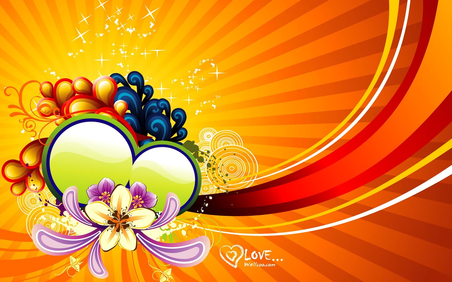 Download mobile wallpaper Abstract, Love, Vector, Colors, Colorful, Heart for free.