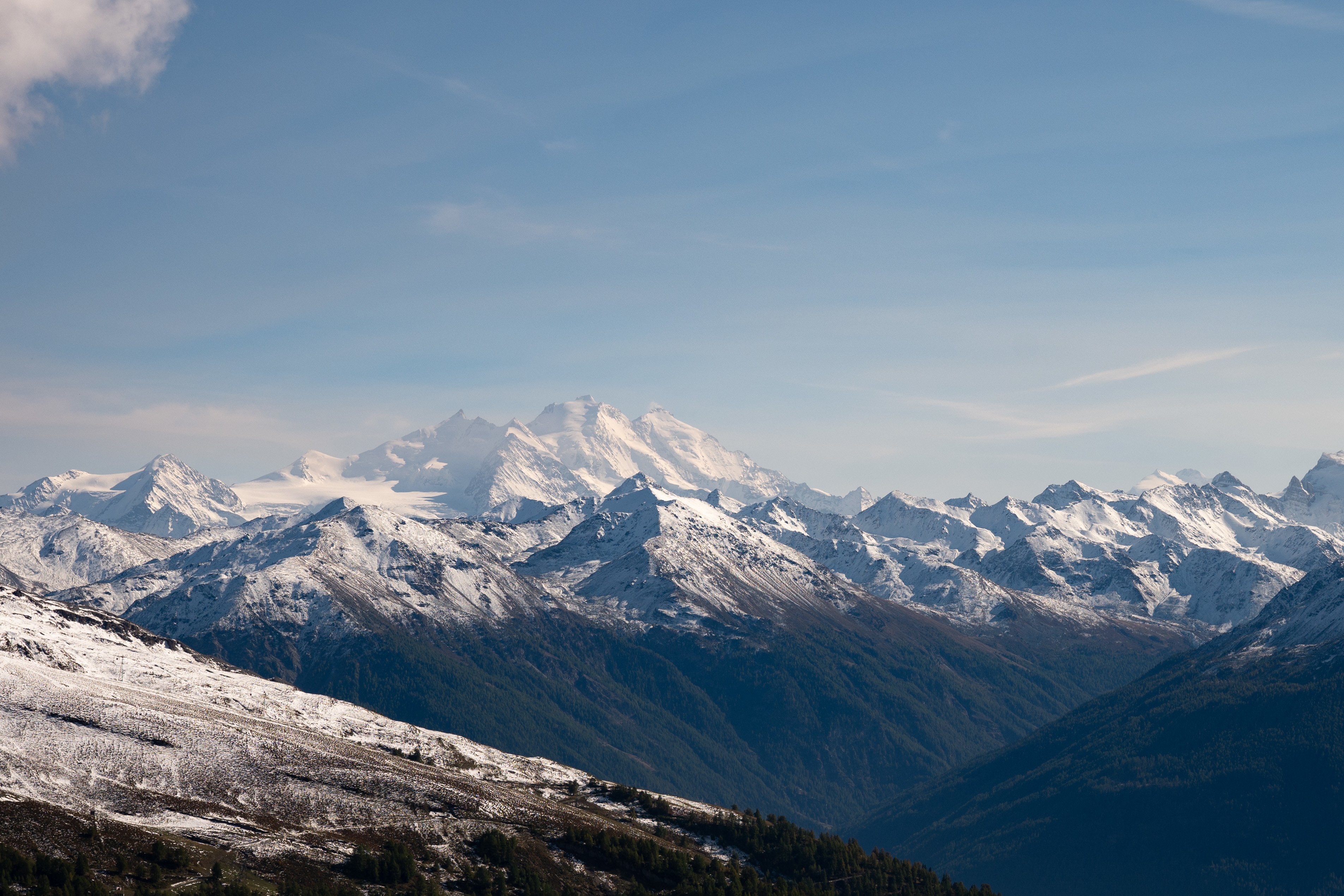 Free download wallpaper Vertex, Slope, Nature, Rocks, Snow, Top, Mountains on your PC desktop