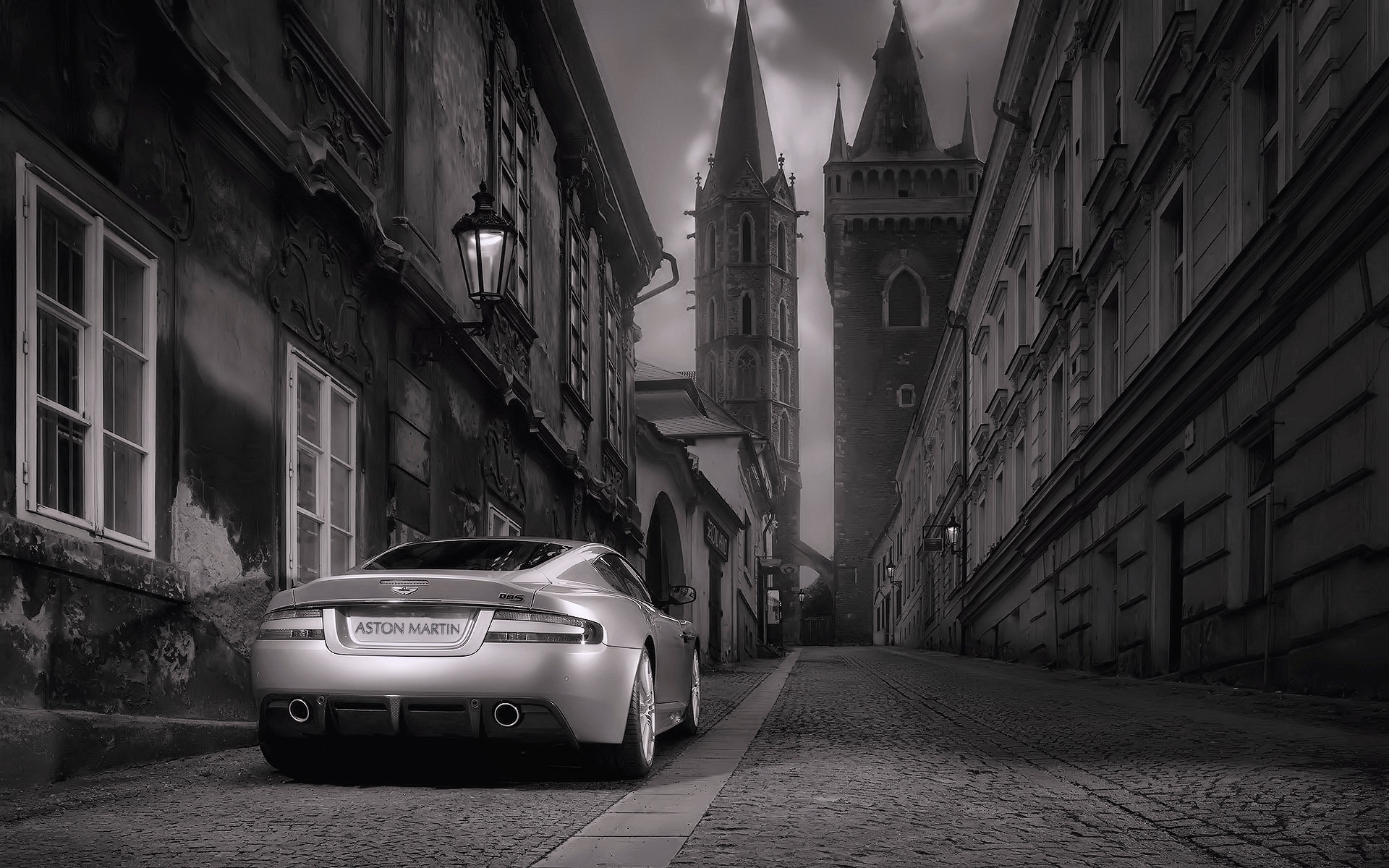 Free download wallpaper Auto, Aston Martin, Transport, Streets on your PC desktop