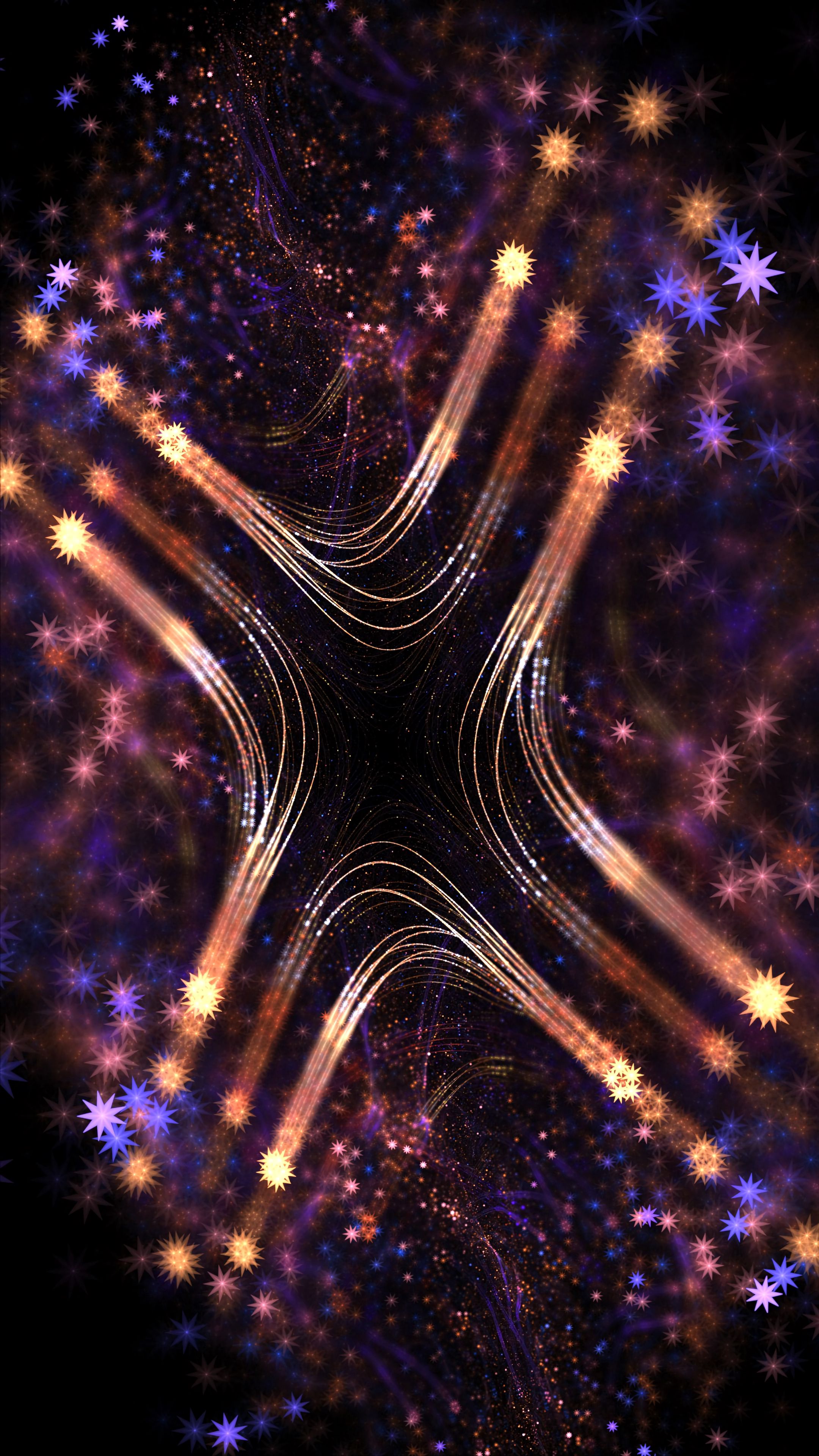 abstract, stars, shine, brilliance, form, fractal