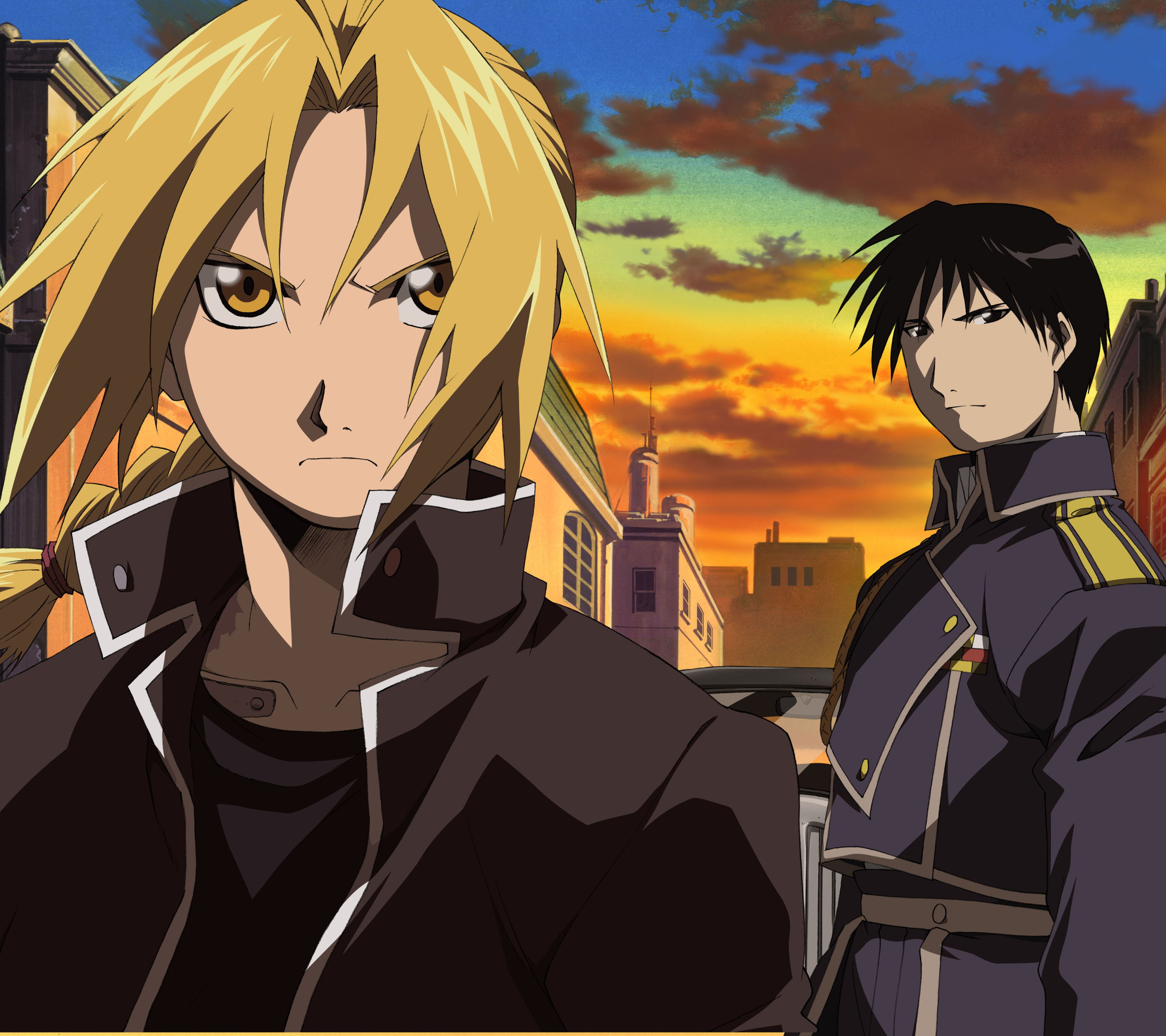 Téléchargez des papiers peints mobile Fullmetal Alchemist, Animé, Edward Elric, Roy Mustang gratuitement.