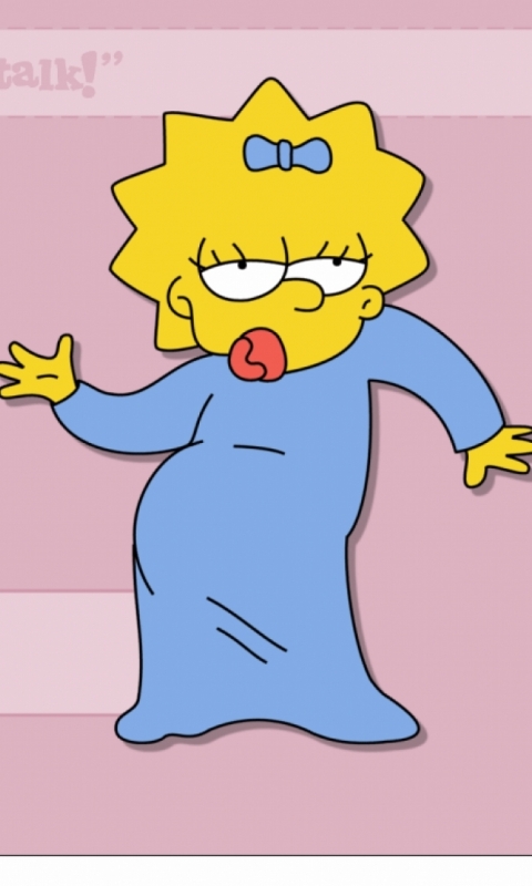 Handy-Wallpaper Die Simpsons, Fernsehserien, Maggie Simpson kostenlos herunterladen.