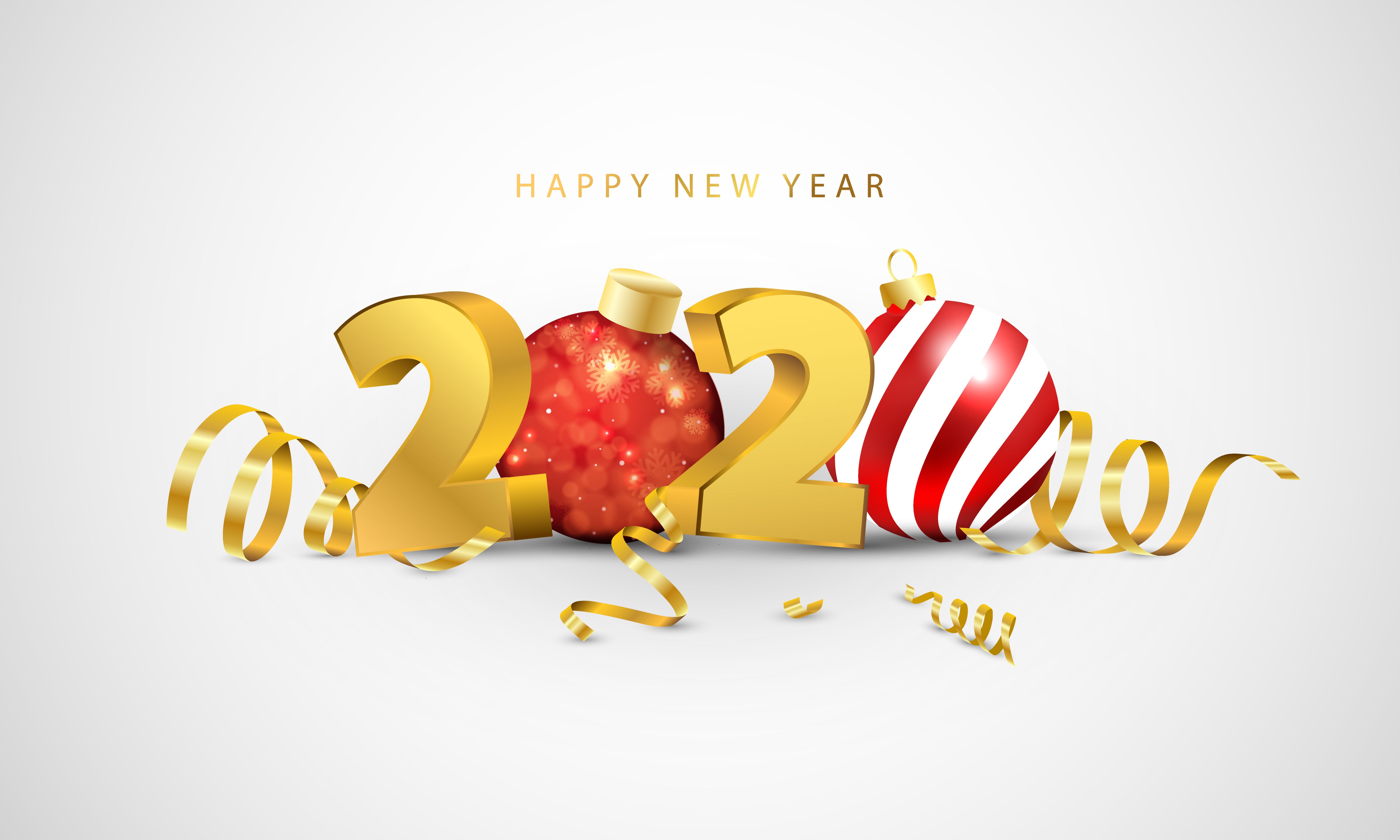 Download mobile wallpaper New Year, Holiday, Happy New Year, New Year 2020 for free.