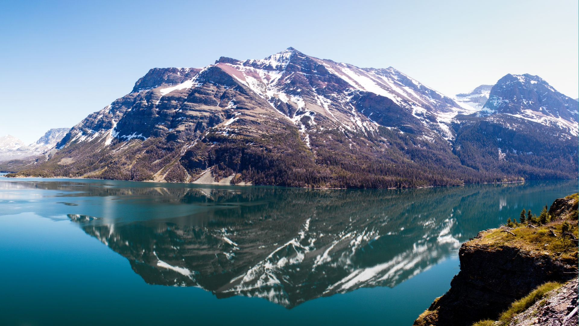 Free download wallpaper Earth, Saint Mary Lake on your PC desktop