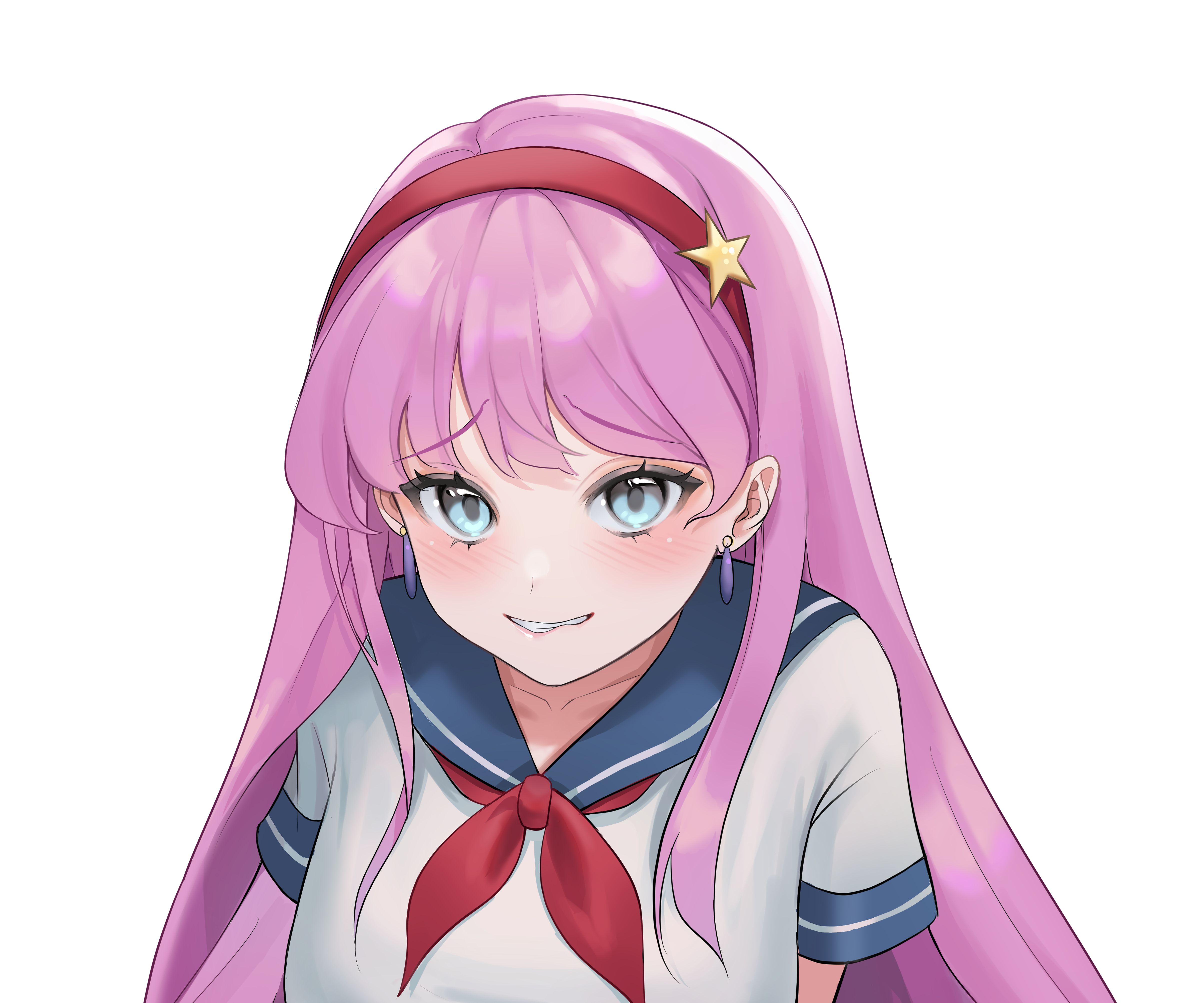 Laden Sie das Mädchen, Pinkes Haar, Animes-Bild kostenlos auf Ihren PC-Desktop herunter