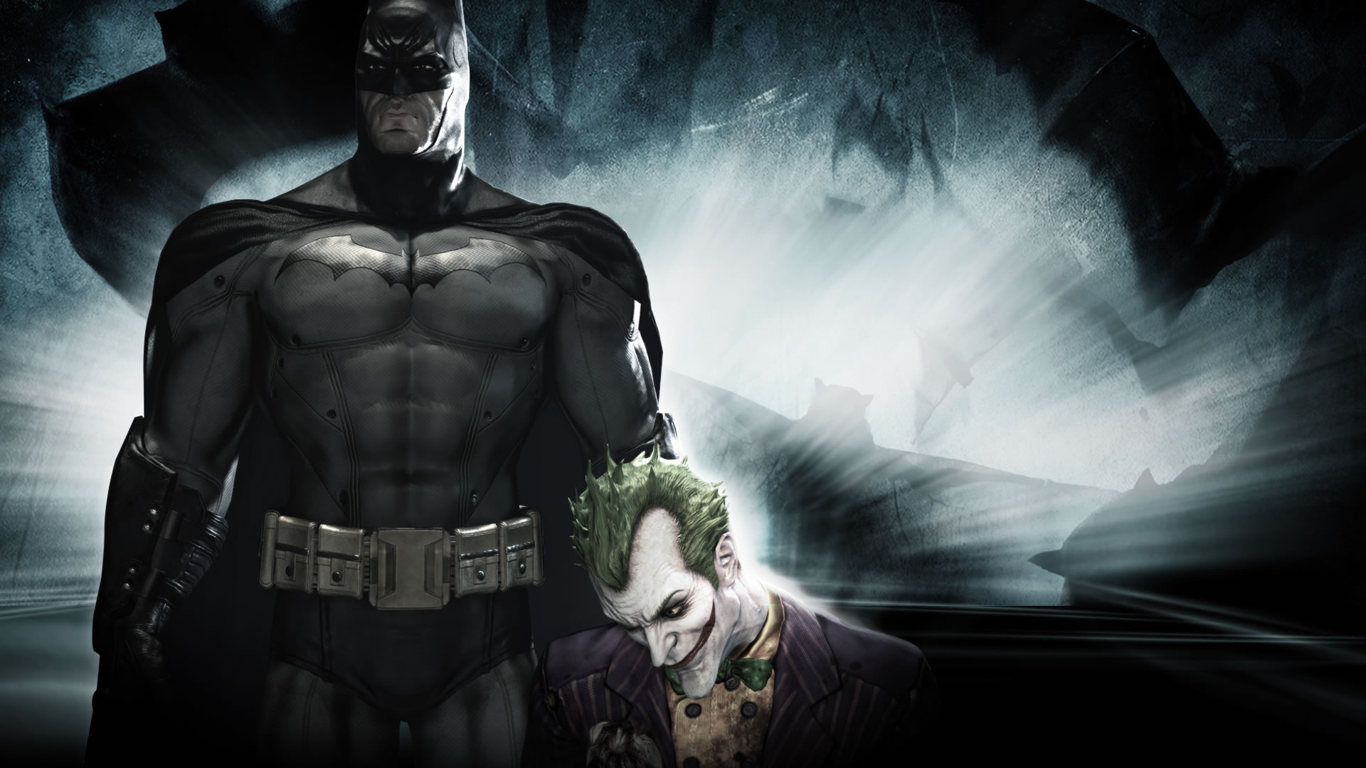 Скачать картинку Batman: Аркхем Сити, Бэтмен, Джокер, Видеоигры в телефон бесплатно.