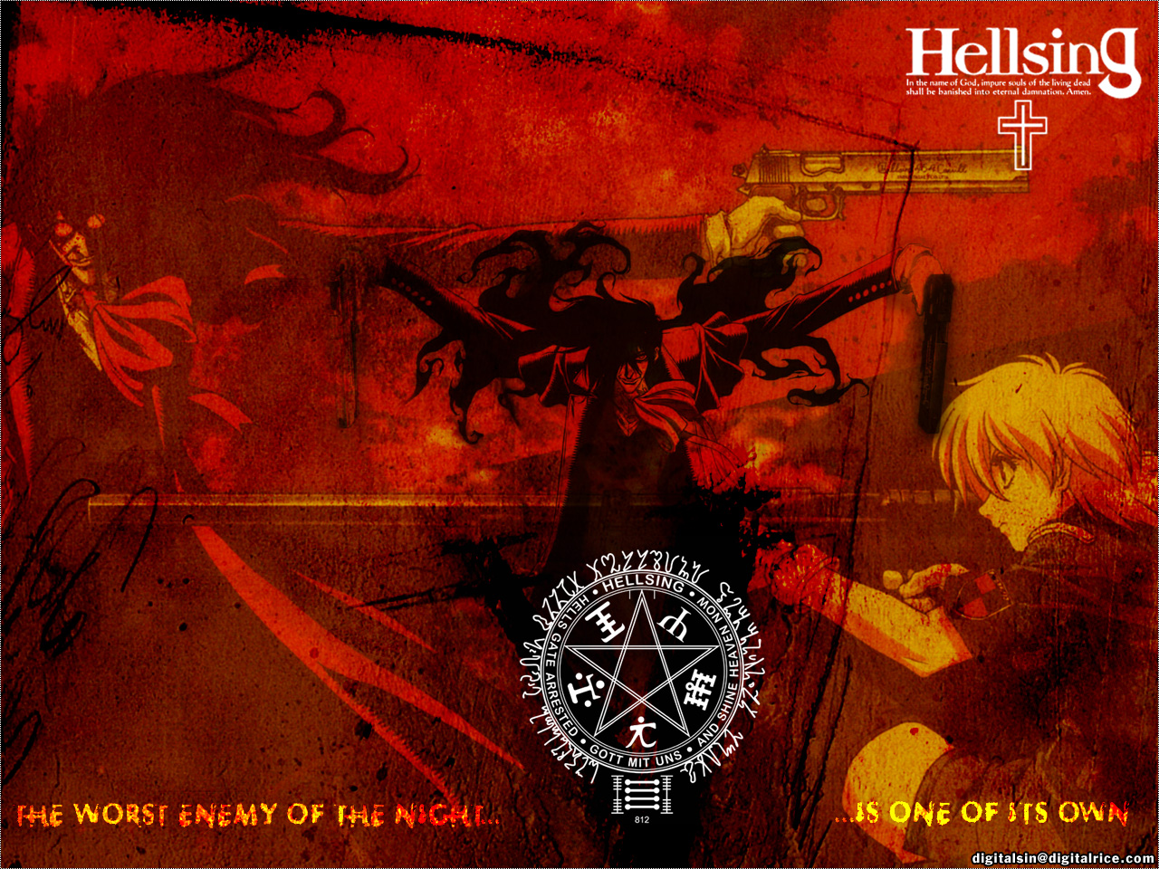 Laden Sie das Animes, Hellsing-Bild kostenlos auf Ihren PC-Desktop herunter