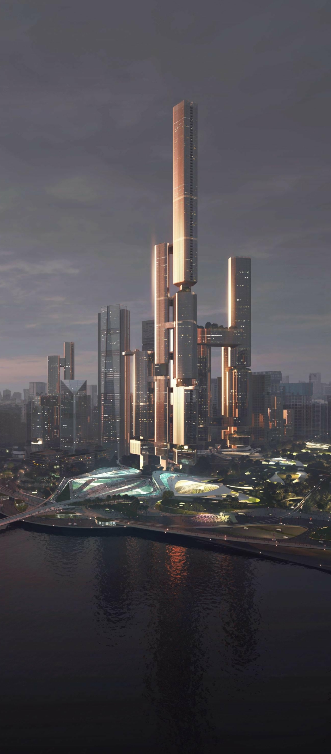 Download mobile wallpaper City, Sci Fi for free.