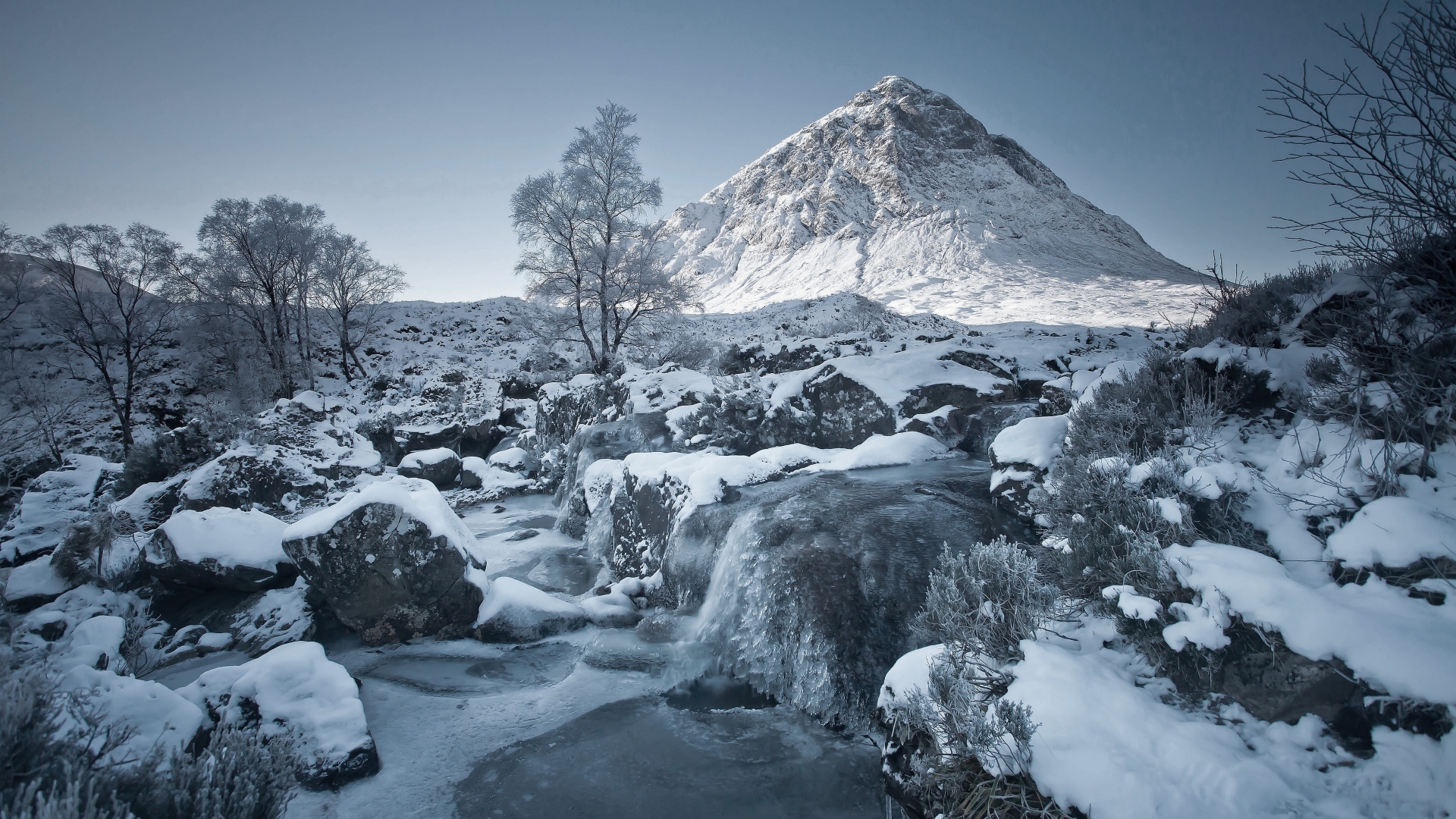 Handy-Wallpaper Winter, Fluss, Gebirge, Erde/natur kostenlos herunterladen.