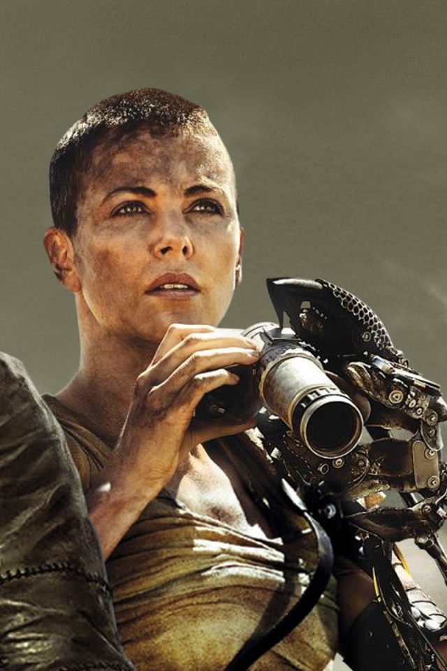 Download mobile wallpaper Charlize Theron, Tom Hardy, Movie, Mad Max: Fury Road, Max Rockatansky, Imperator Furiosa for free.