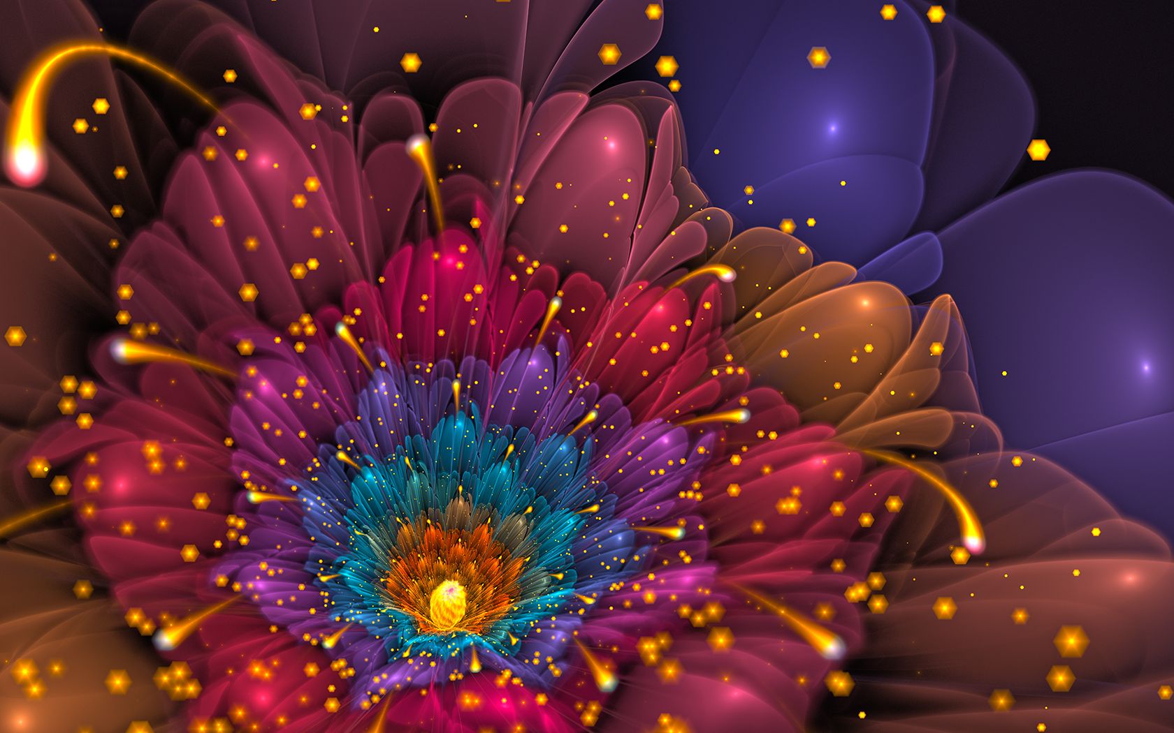 Laden Sie das Blumen, Blume, Bunt, Künstlerisch, Funkeln-Bild kostenlos auf Ihren PC-Desktop herunter