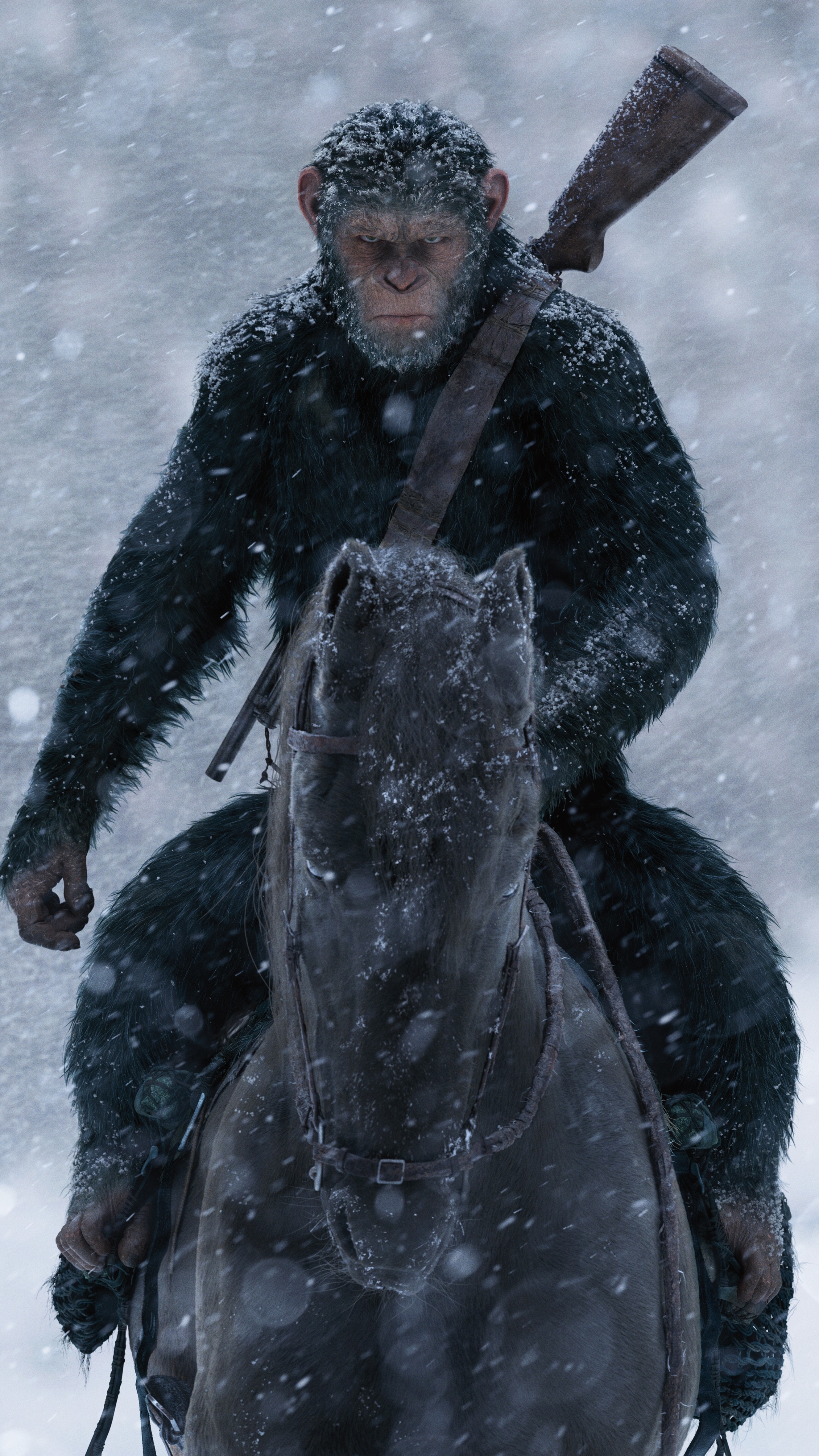 movie, war for the planet of the apes QHD