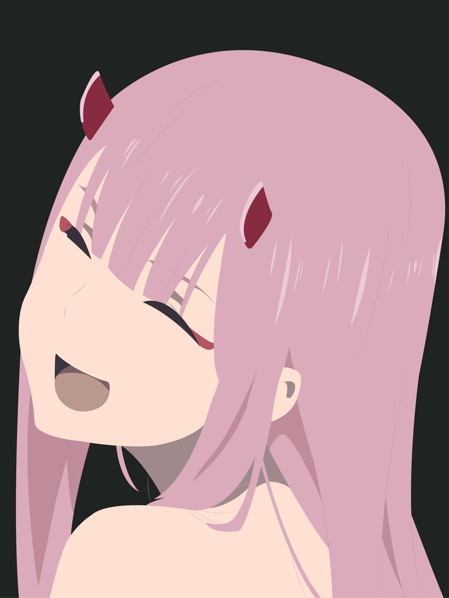 Handy-Wallpaper Animes, Darling In The Franxx, Zero Two (Liebling Im Franxx) kostenlos herunterladen.