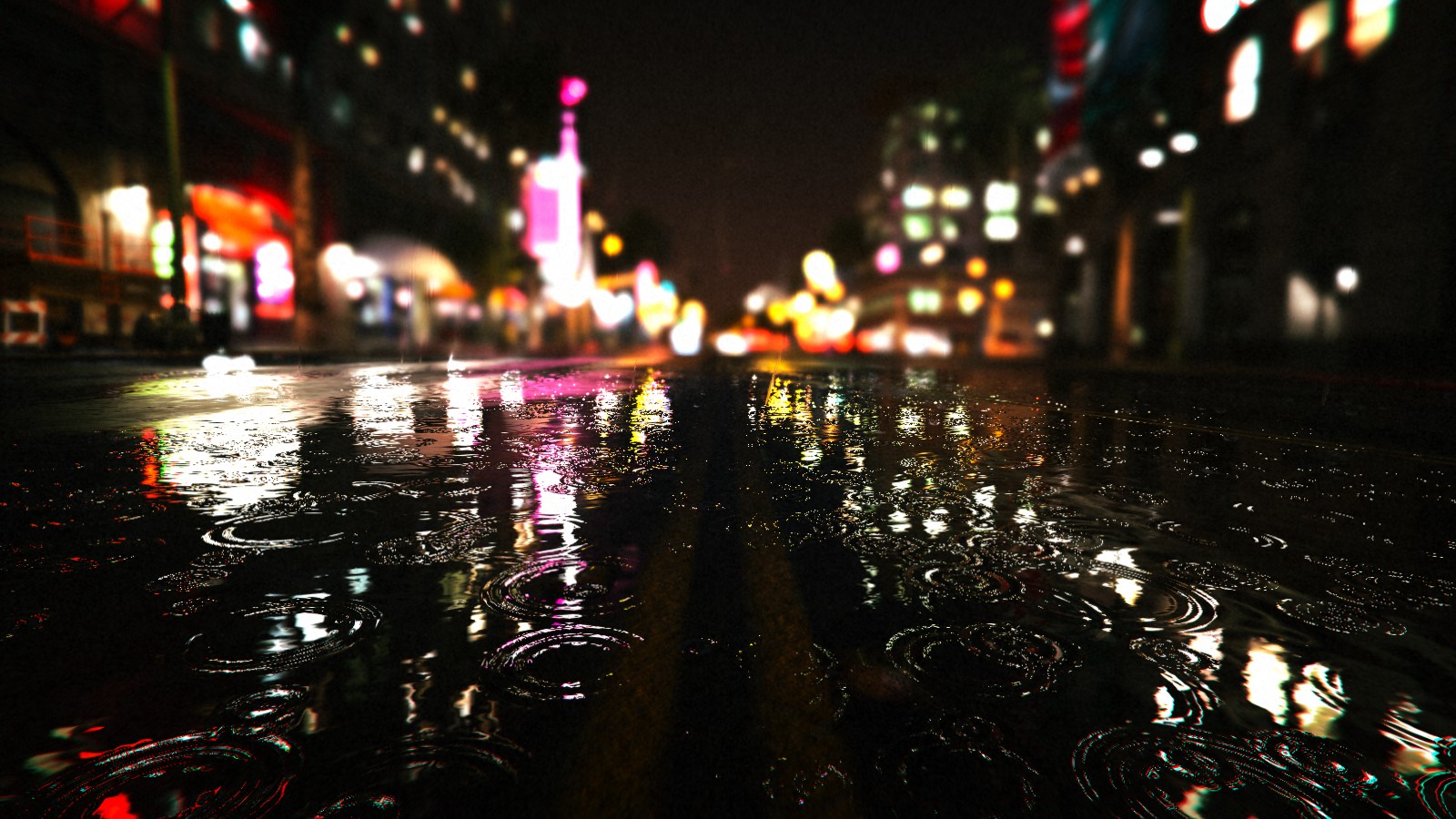 Download mobile wallpaper Night, City, Reflection, Light, Video Game, Grand Theft Auto, Grand Theft Auto V for free.