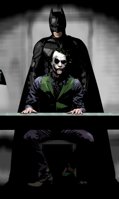 Handy-Wallpaper Batman, Joker, Filme, The Dark Knight kostenlos herunterladen.