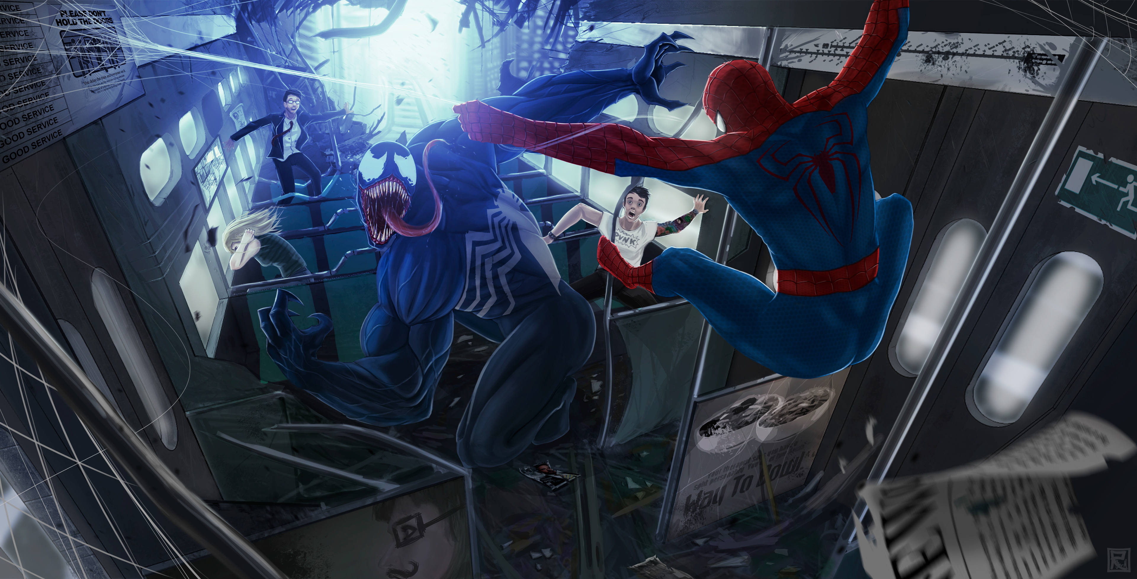 Laden Sie das Gift, Comics, Spider Man-Bild kostenlos auf Ihren PC-Desktop herunter