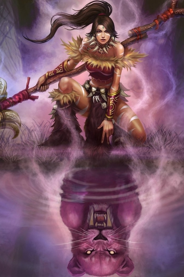 Download mobile wallpaper League Of Legends, Video Game, Nidalee (League Of Legends) for free.