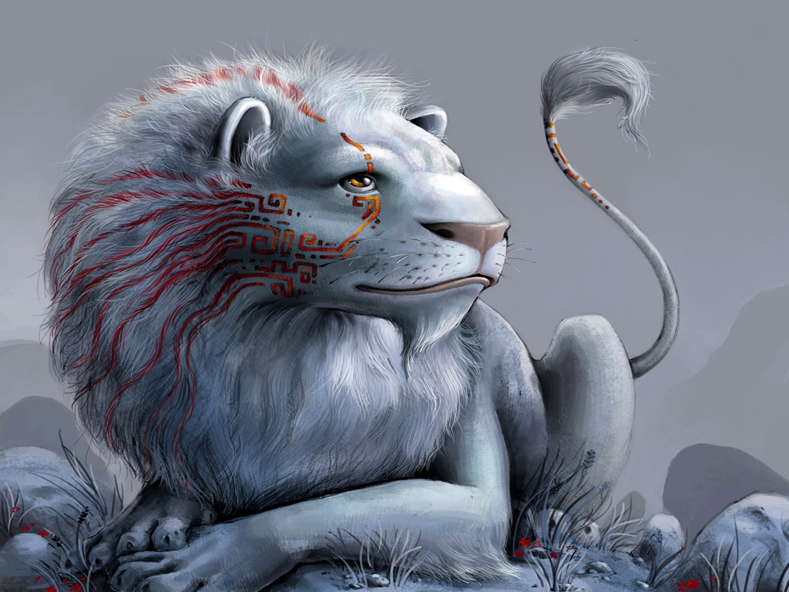 Free download wallpaper Fantasy, Lion, Fantasy Animals on your PC desktop