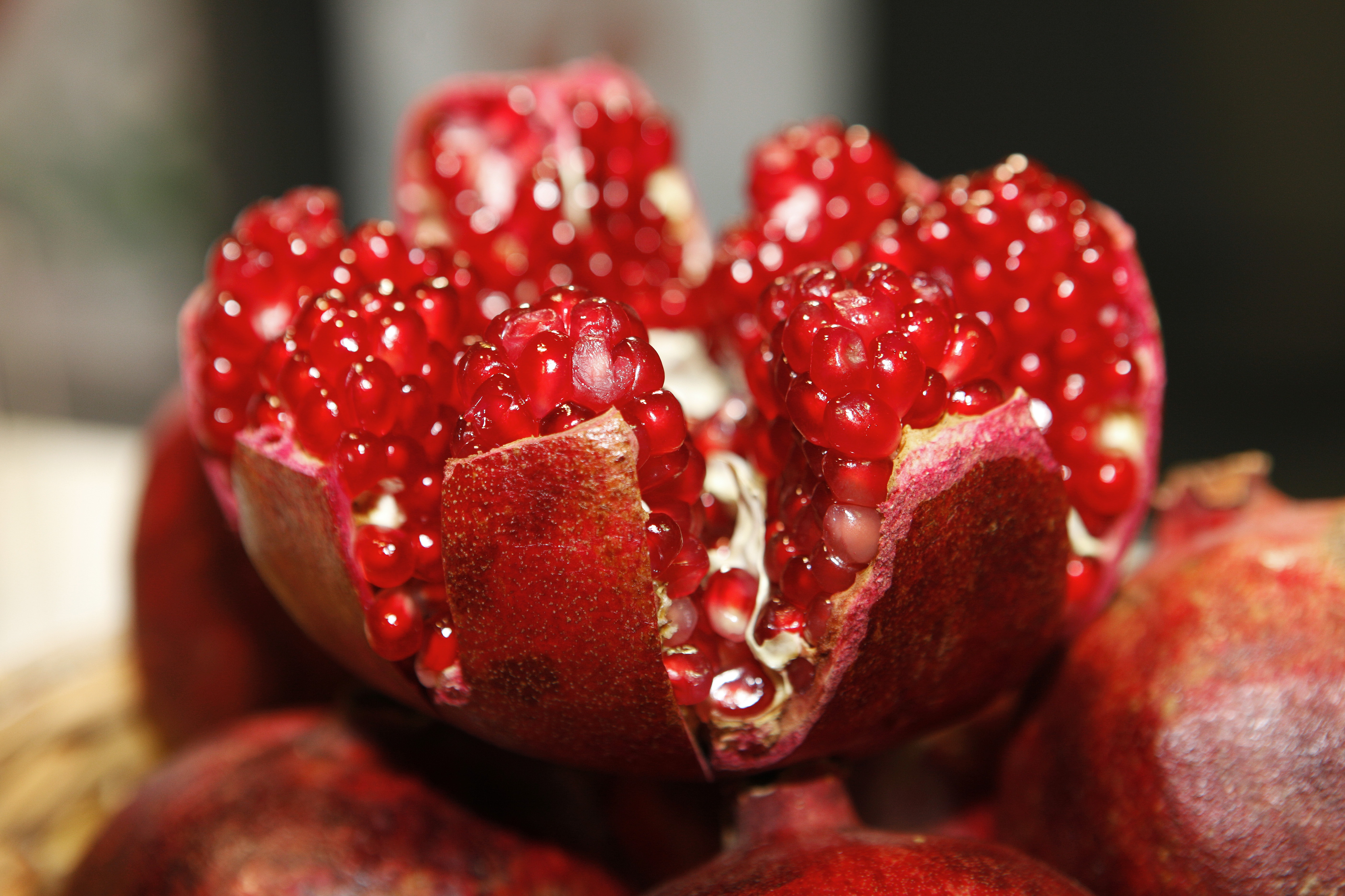Download mobile wallpaper Fruits, Food, Close Up, Fruit, Pomegranate for free.