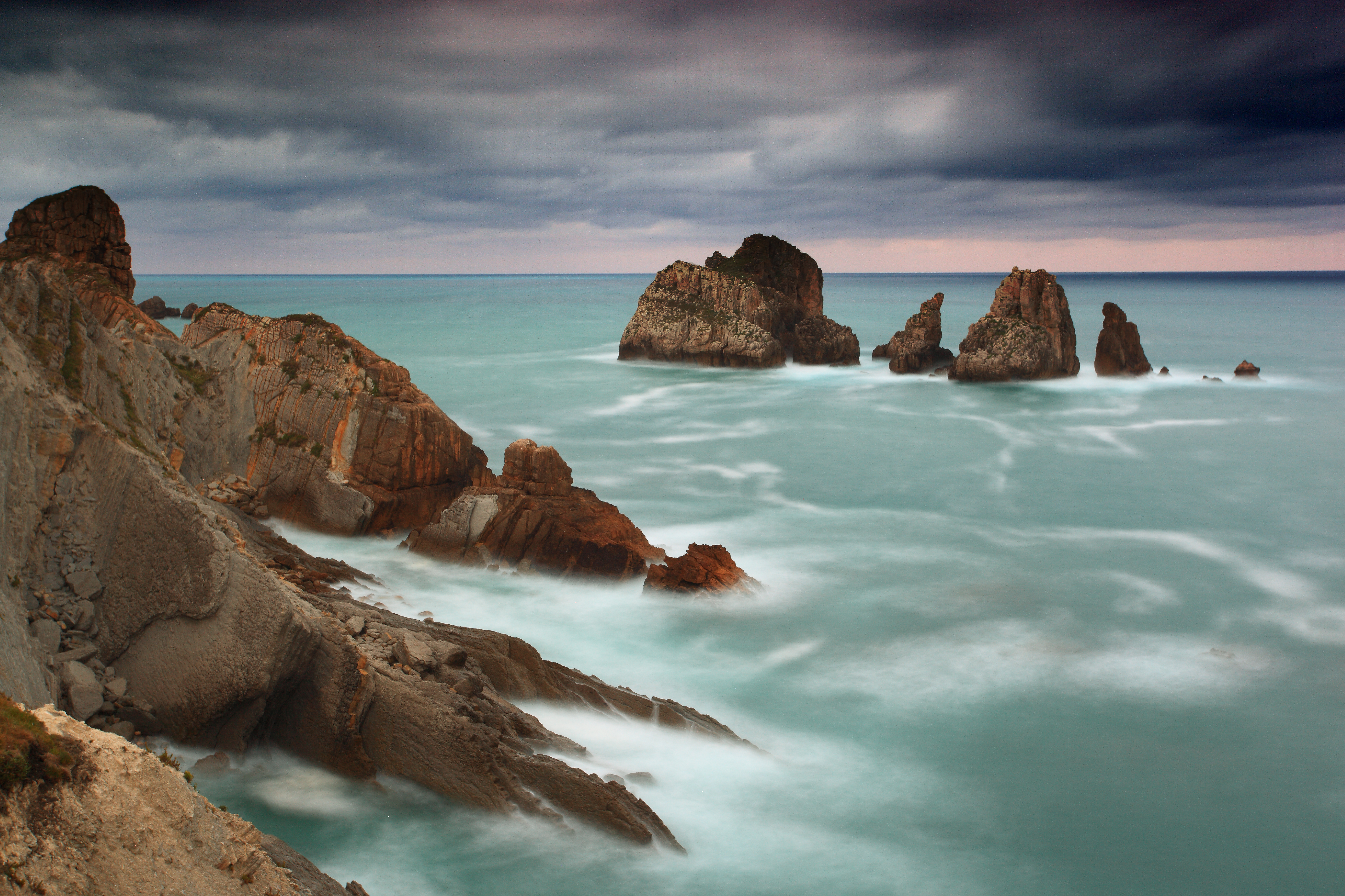 Descarga gratuita de fondo de pantalla para móvil de Mar, Horizonte, Océano, Tierra/naturaleza.