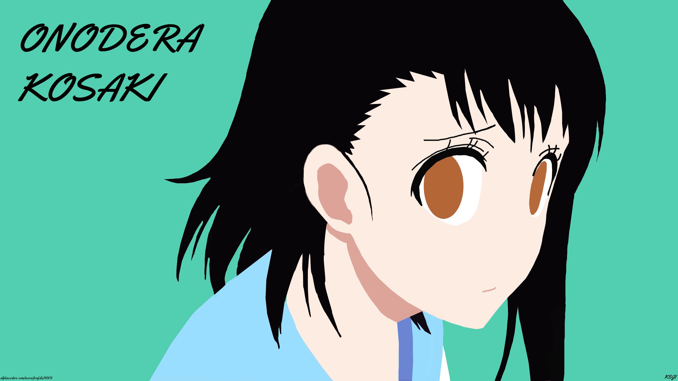 Free download wallpaper Anime, School Uniform, Black Hair, Minimalist, Kosaki Onodera, Nisekoi on your PC desktop