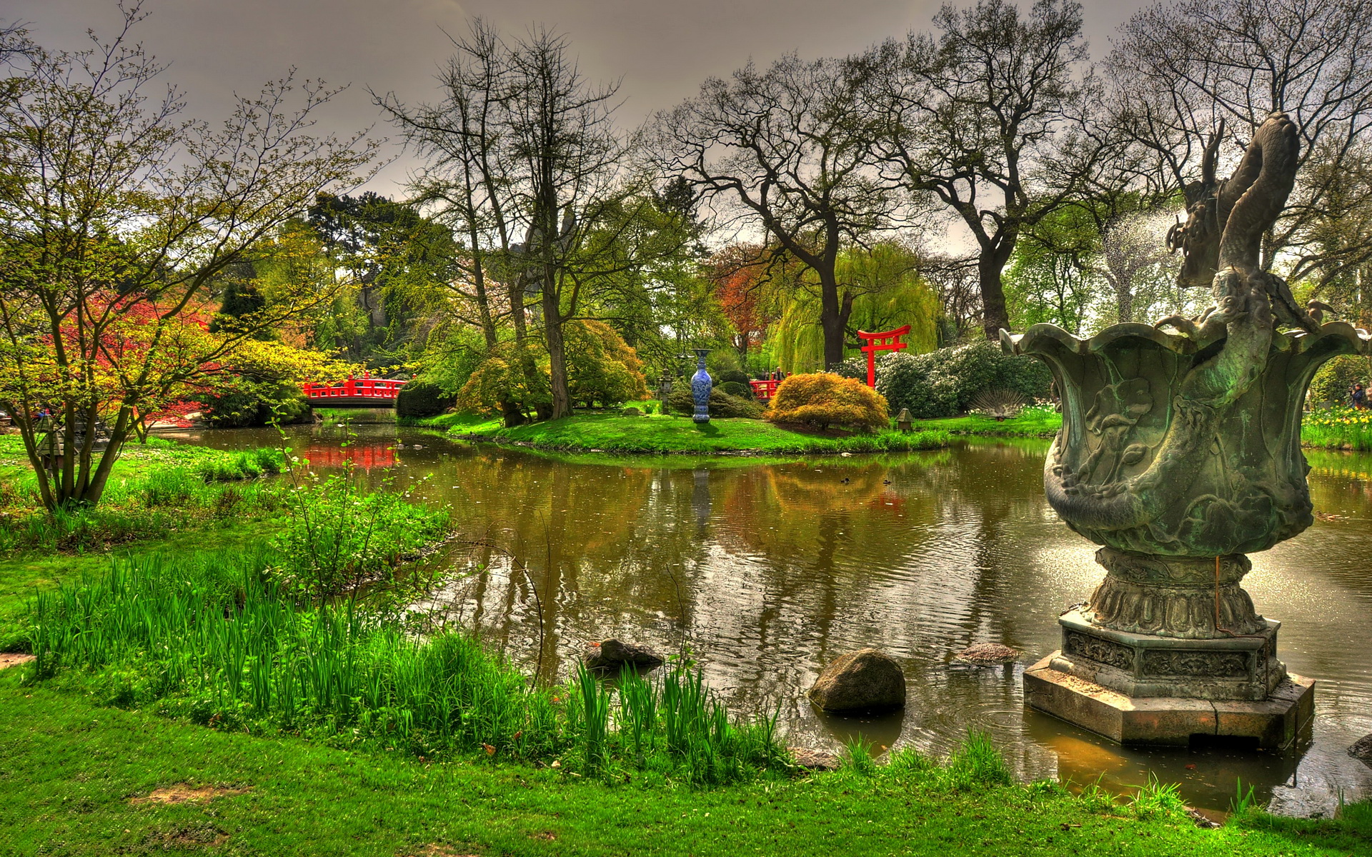 Download mobile wallpaper Garden, Hdr, Man Made for free.
