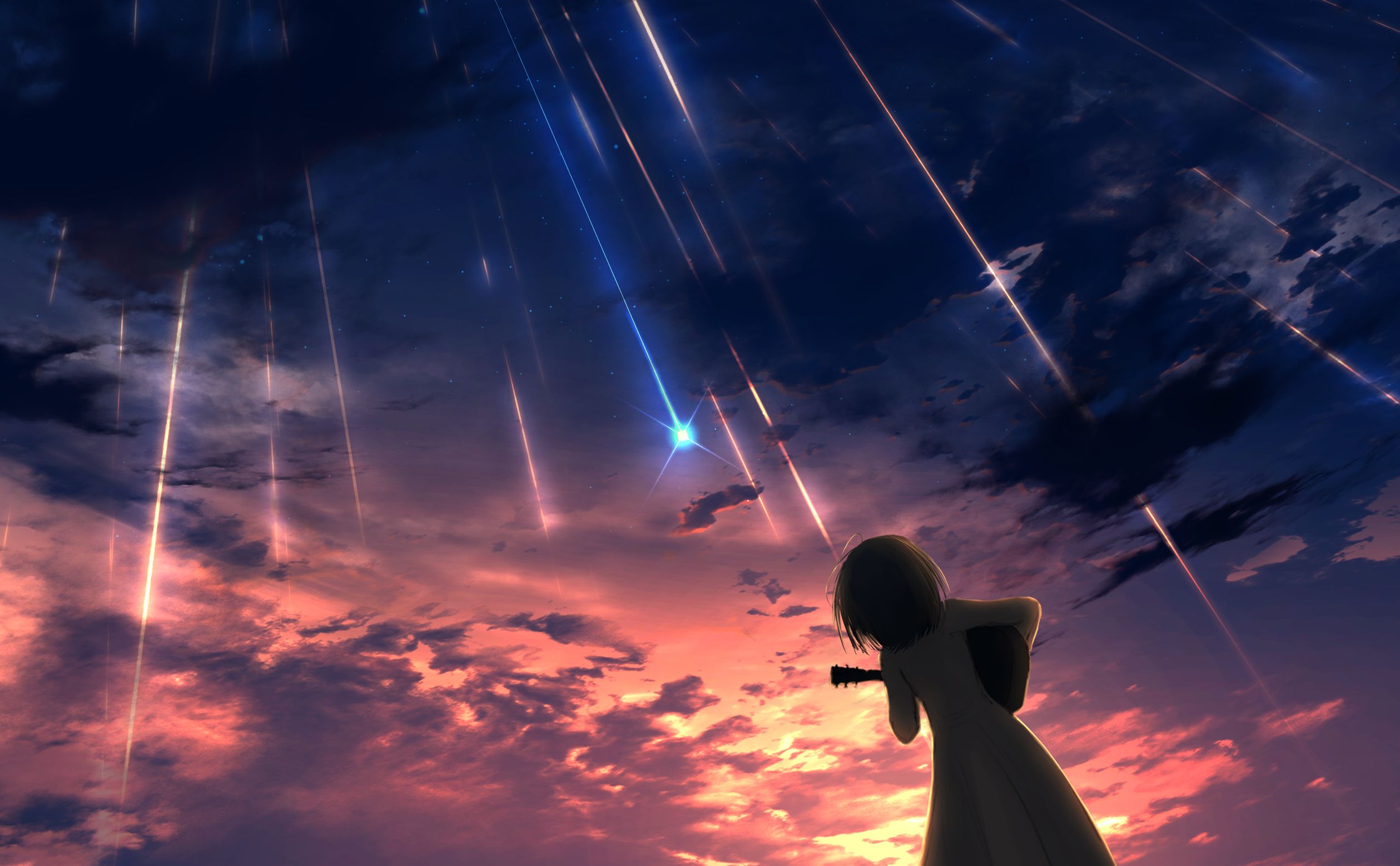 Baixe gratuitamente a imagem Anime, Original, Estrela Cadente na área de trabalho do seu PC